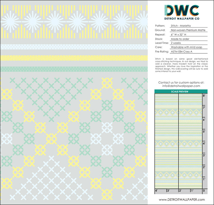 Stitch & Marietta Wallpaper - Premium Peel and Stick Wallpaper for Home Decor, Nursery, Kids Room & DIY Projects