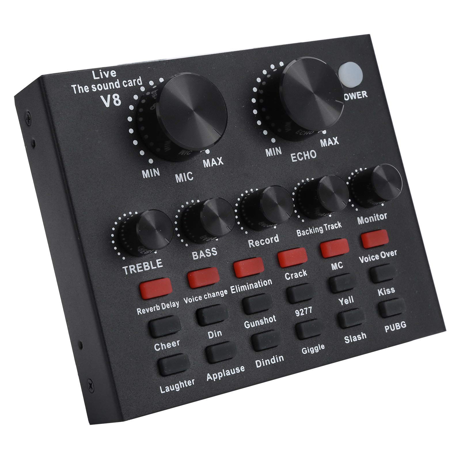 Live Sound Card & Bluetooth Voice Changer - 7-in-1 Karaoke Audio Mixer with Wireless Connectivity for Phones, Computers & Headsets | Perfect for Streaming, Podcasting & Home Karaoke Parties