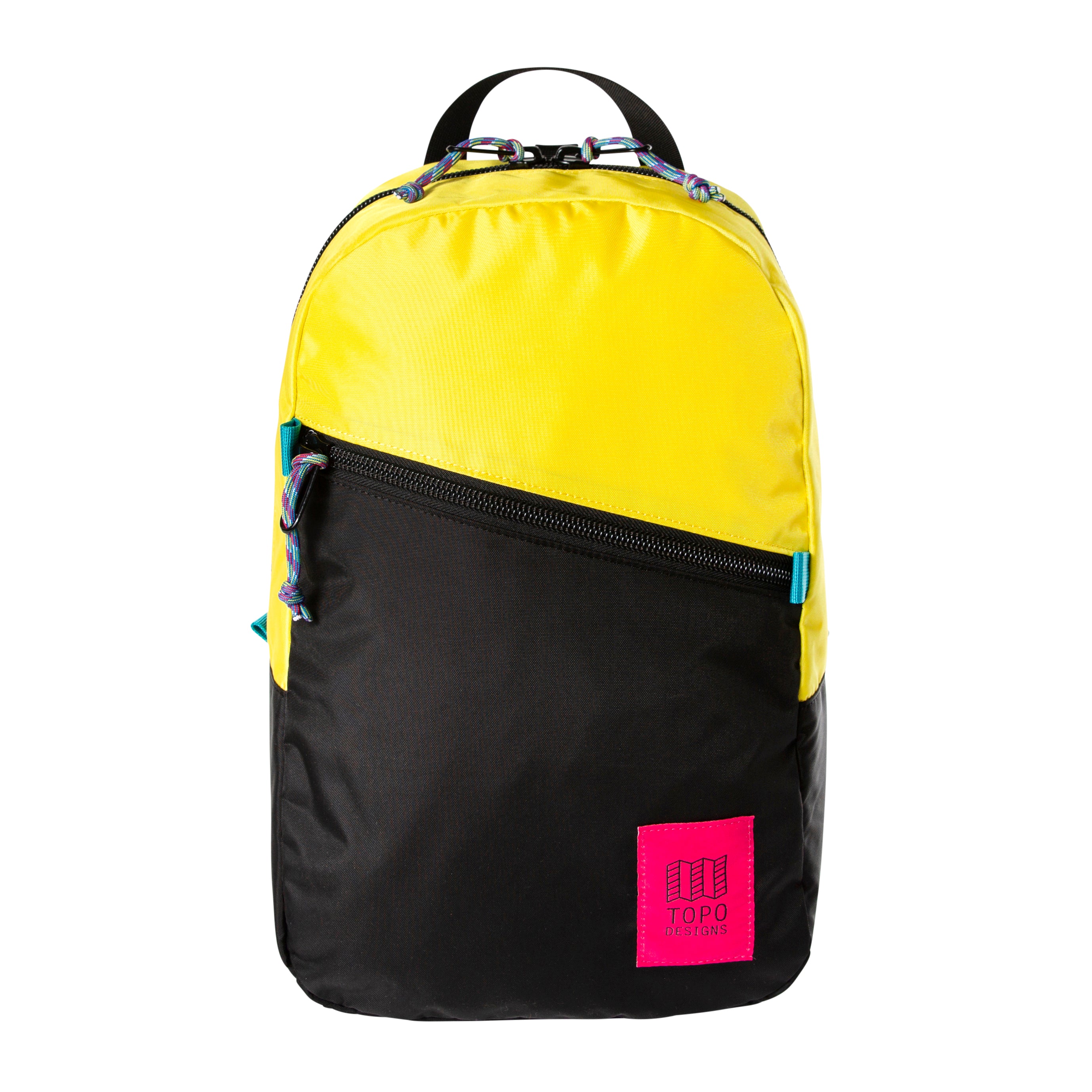 Topo Designs Light Pack Backpack - Waterproof & Durable Hiking Daypack for Men & Women - Yellow/Black - Perfect for Travel, Commuting & Outdoor Adventures
