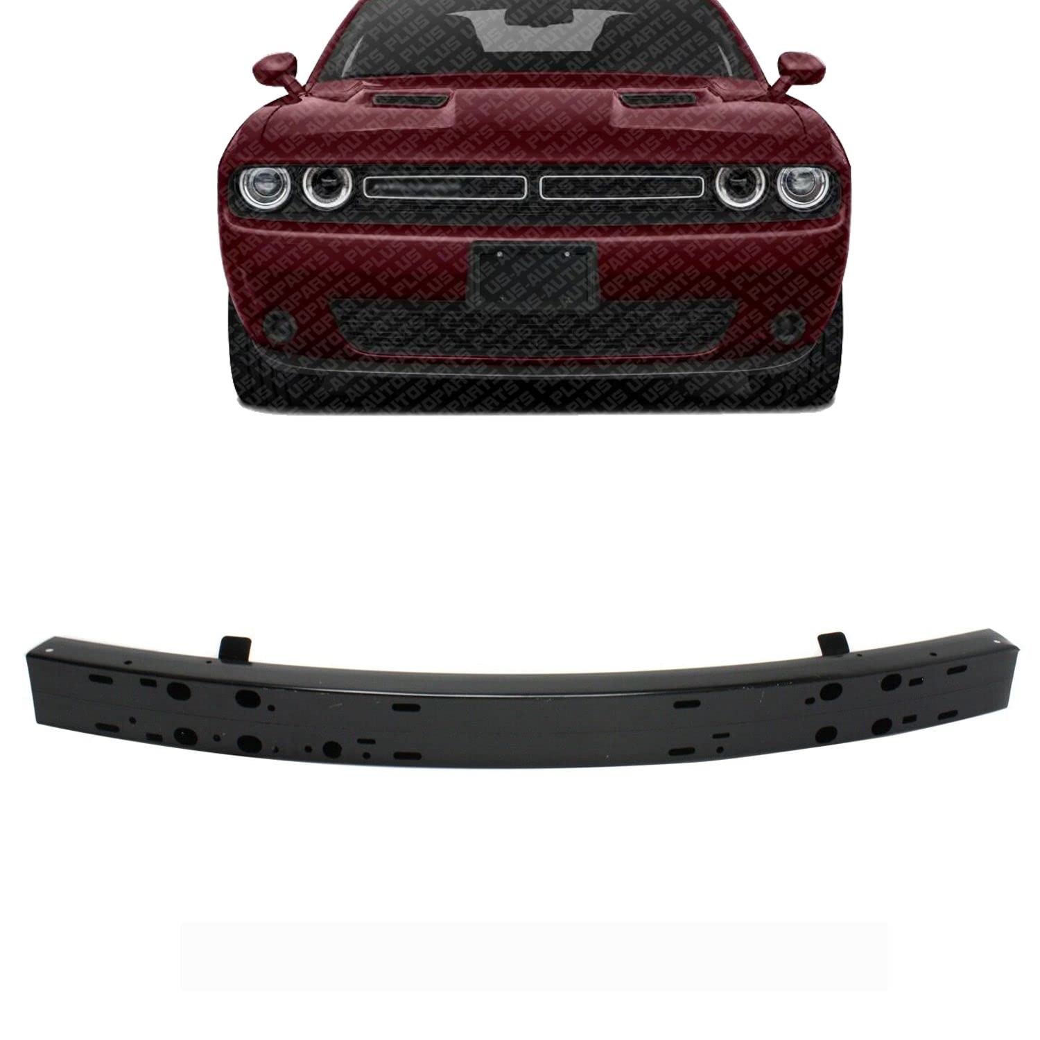 Heavy Duty Front Bumper Reinforcement Steel Bar for 2005-2021 Chrysler 300 & 2006-2022 Dodge Charger - Direct Fit Replacement Parts 68100209AE 68100209AF 4805872A - Perfect for Collision Repair & Vehicle Safety Upgrades