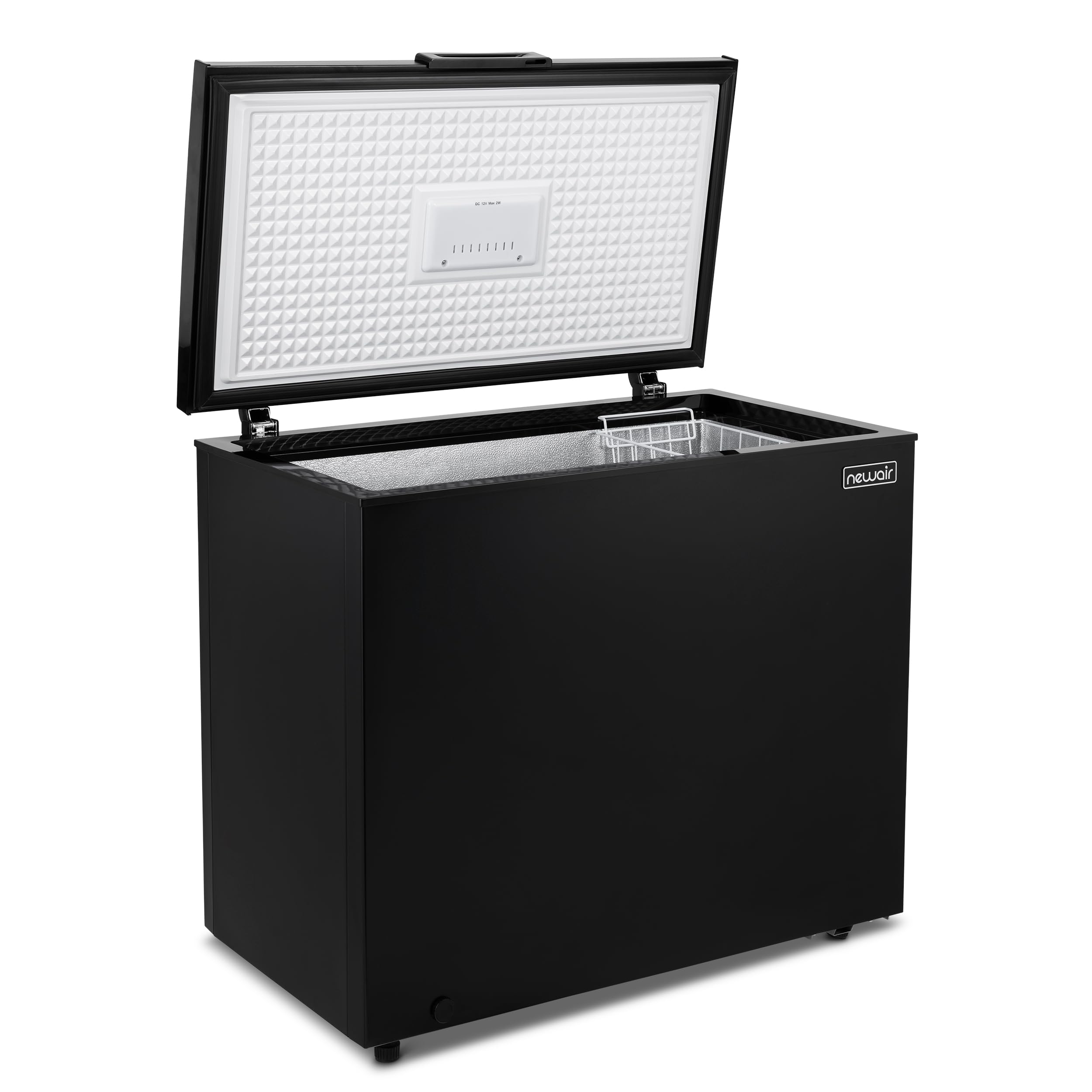 Newair 6.7 Cu. Ft. Energy Efficient Chest Freezer with Removable Storage Basket - Ultra Quiet Deep Freezer with Digital Temperature Control, Top Open Door Alarm & Fast Freeze Mode - Compact Freezer for Garage, Basement, or Home Storage - Matte Black Finish - Perfect for Bulk Food Storage, Meal Prep & Emergency Preparedness