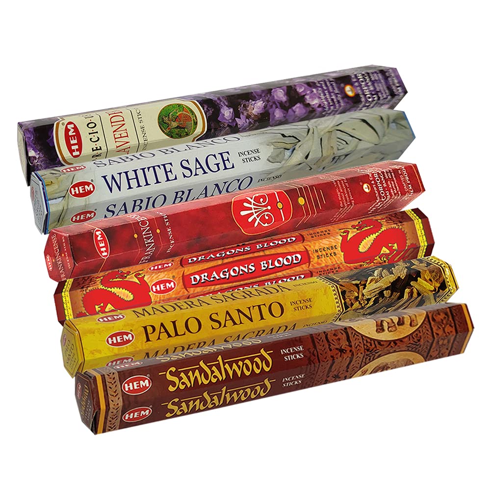 Premium Incense Sticks Variety Pack - 30 Sticks with 6 Classic Fragrances & Bamboo Holder | Aromatherapy, Meditation, Yoga, Home Fragrance, Relaxation Gift Set