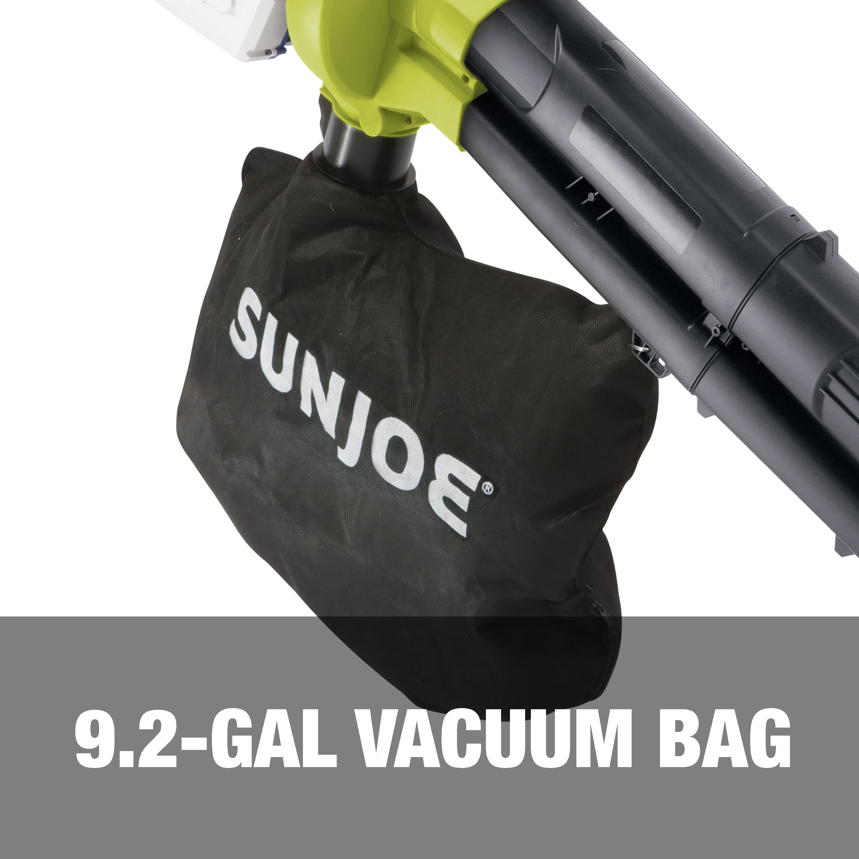 Sun Joe 24V X2 BVM143 CT 48 Volt IONMAX Cordless Leaf Blower Vacuum Mulcher | 155 MPH High Speed | 388 CFM Airflow | Tool Only | Perfect for Yard Cleaning, Leaf Removal & Lawn Maintenance