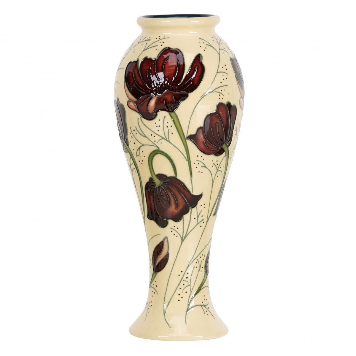 Chocolate Cosmos 7.5/8 Inch Vase - Elegant Floral Centerpiece for Home Decor, Wedding, and Dining Table Arrangements