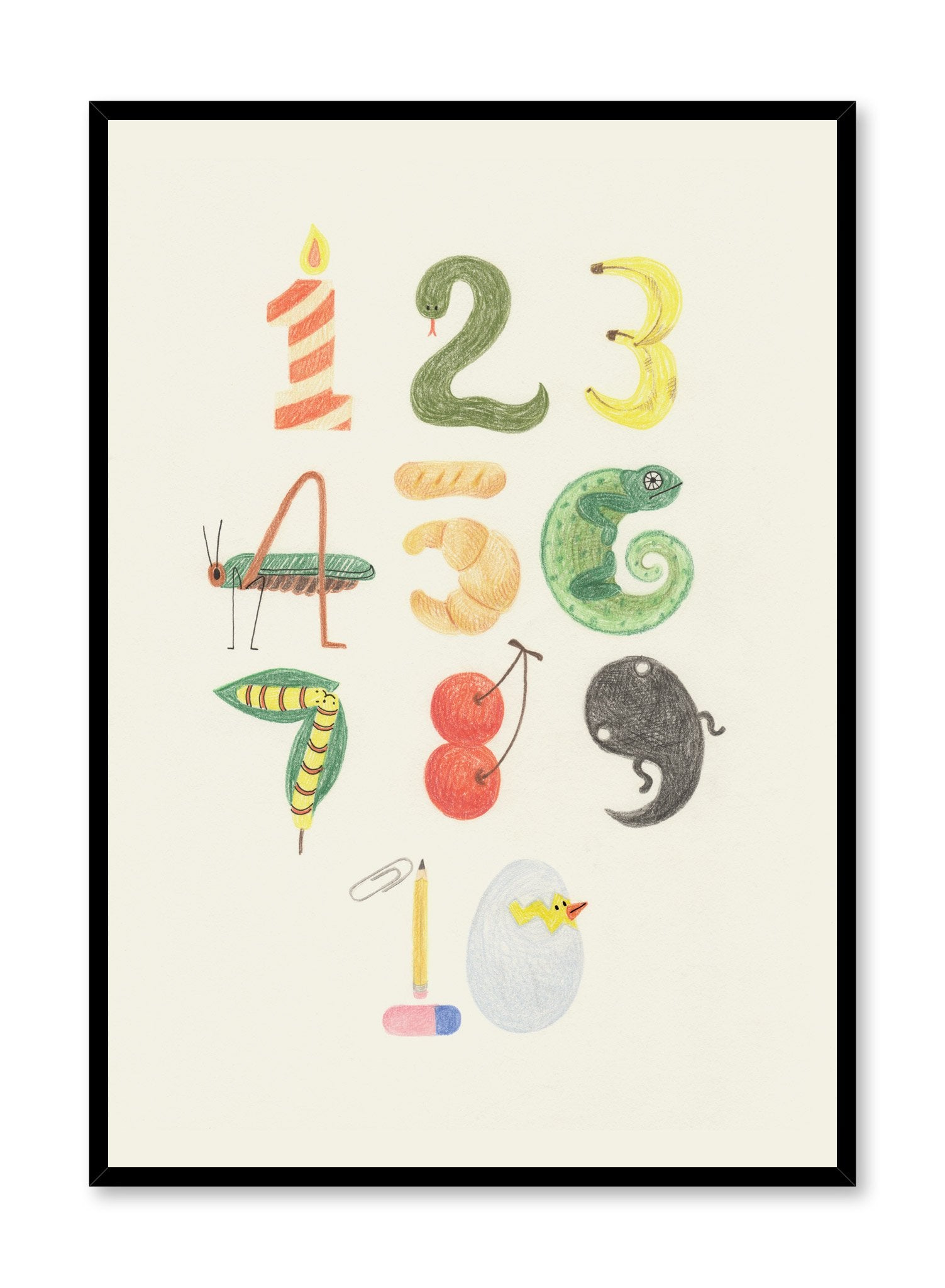 Numbers in Nature Educational Poster - Math & Science Classroom Decor for Kids, Homeschool & Office - Perfect for Learning & Wall Art