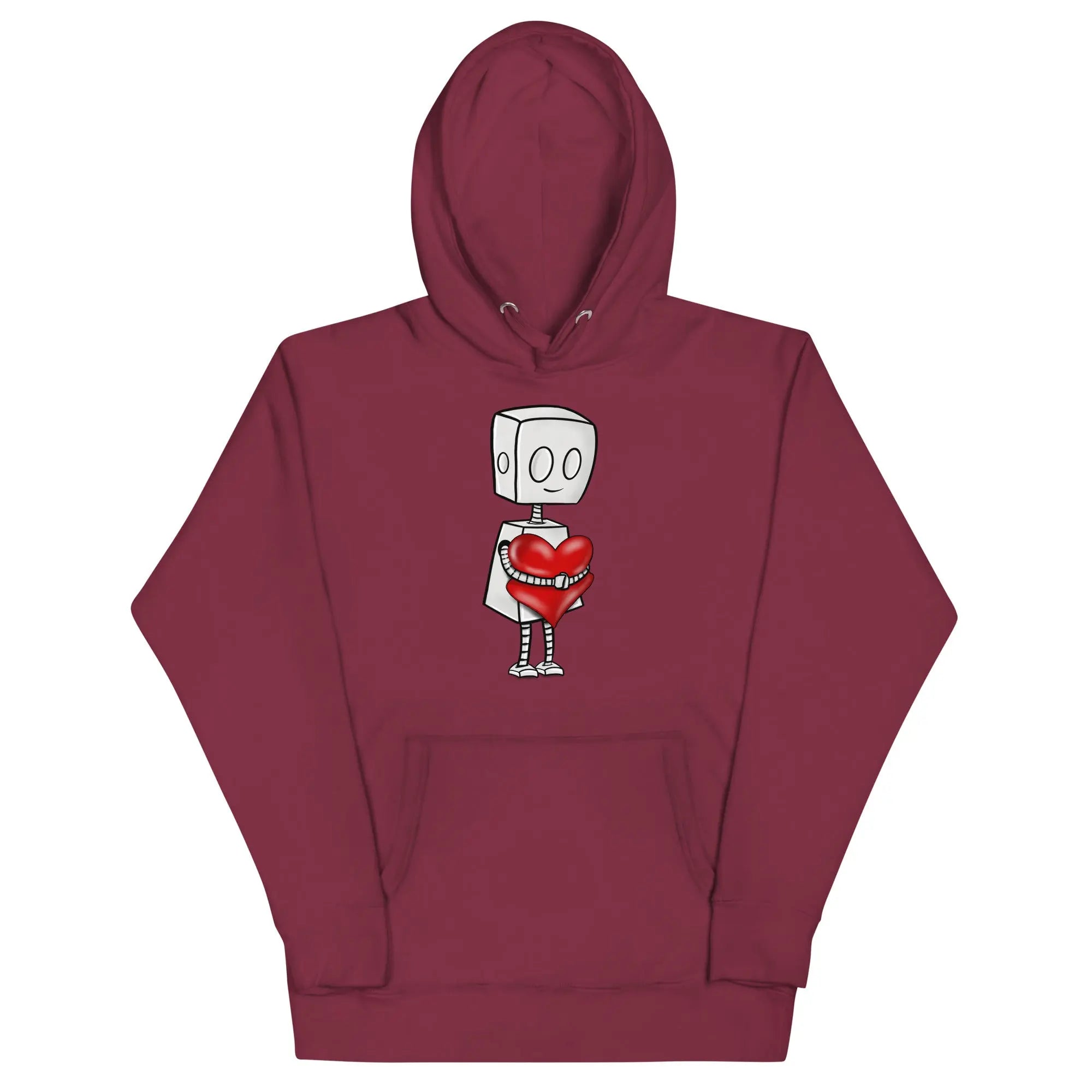 Premium Adorable Robot Hoodie - Tender Heart Version | Cute & Comfortable Unisex Sweatshirt for Casual Wear, Gifts & Everyday Fashion