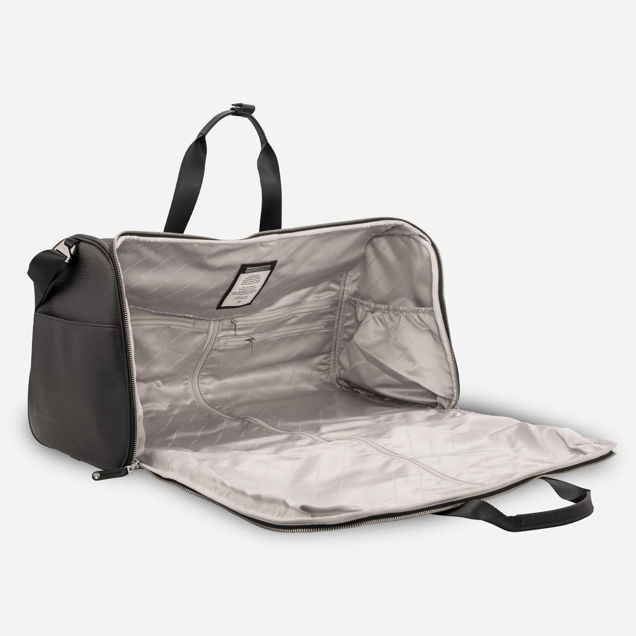 Premium Signature Garment Duffel Bag - Large Travel Duffel for Gym, Work & Weekend Trips - Durable Waterproof Carryall with Shoulder Strap - Perfect for Sports, Business Travel & Outdoor Adventures