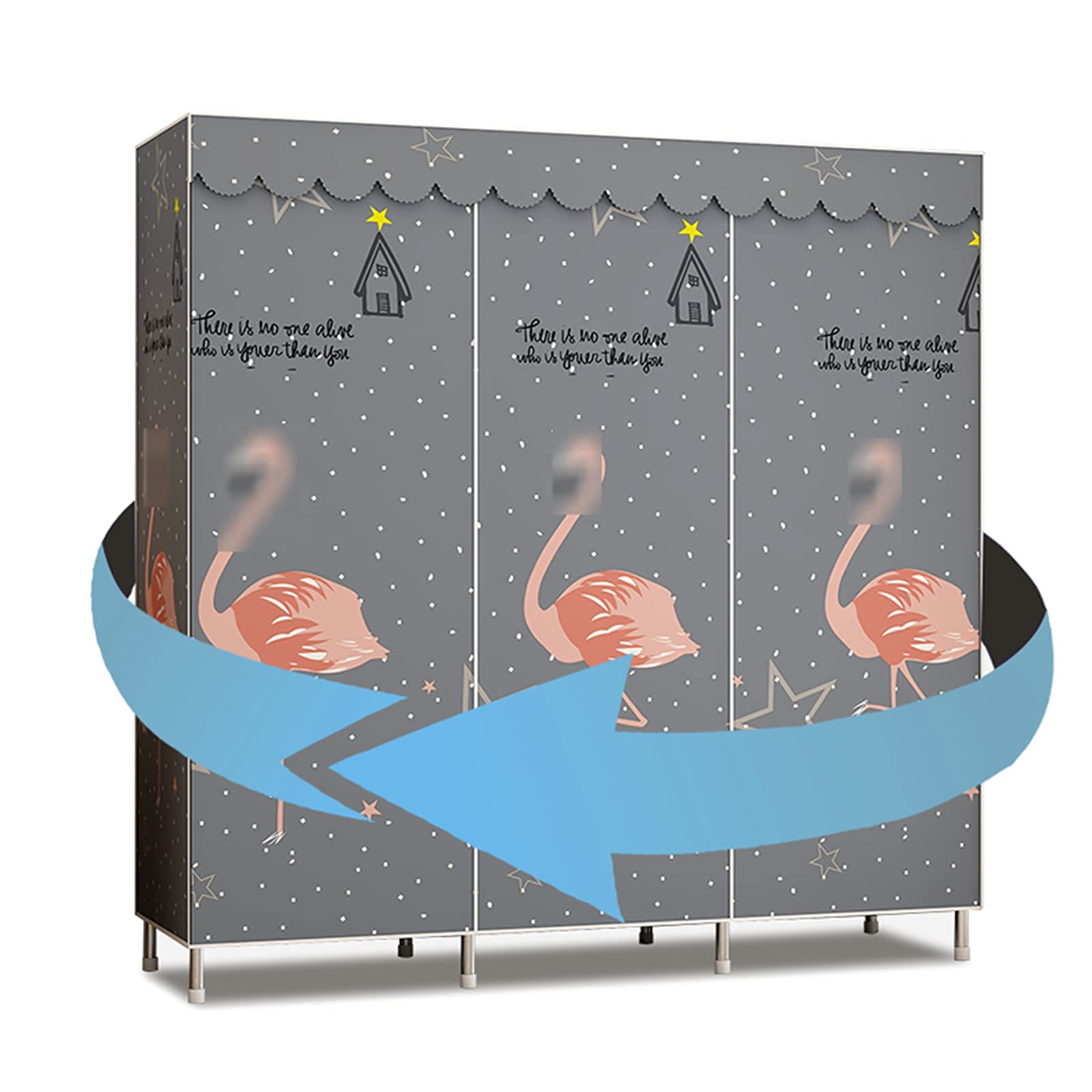 Portable Fabric Wardrobe Closet - 67.7