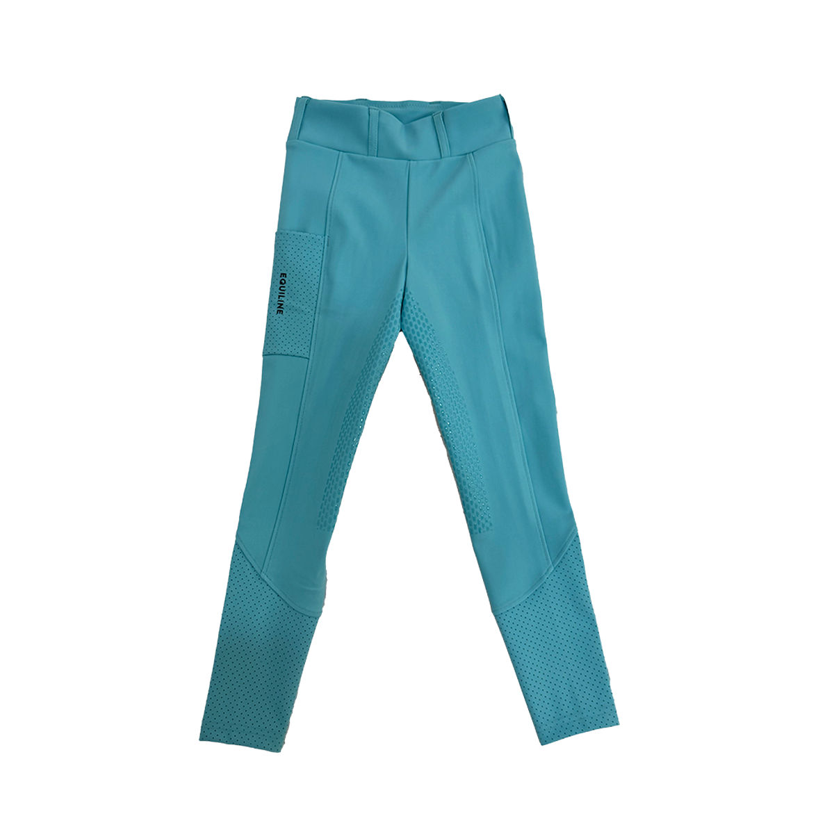 Equiline Junior Gingef Full Grip BX Tech Leggings for Girls - Breathable Yoga Pants with Non-Slip Waistband - Perfect for Gymnastics, Dance & Everyday Wear
