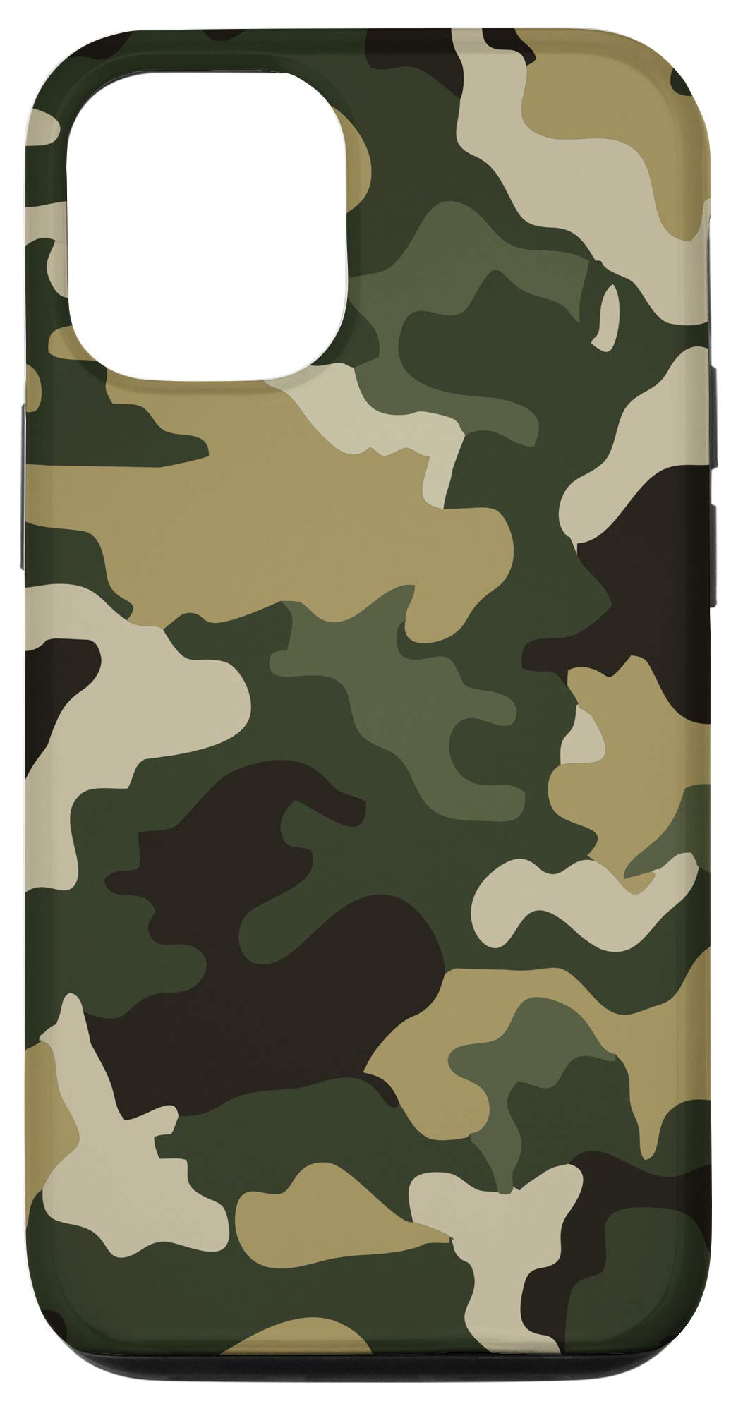 iPhone 12/12 Pro Military Camouflage Case - Green Army Camo Protective Cover | Perfect Gift for Military Enthusiasts & Outdoor Adventures