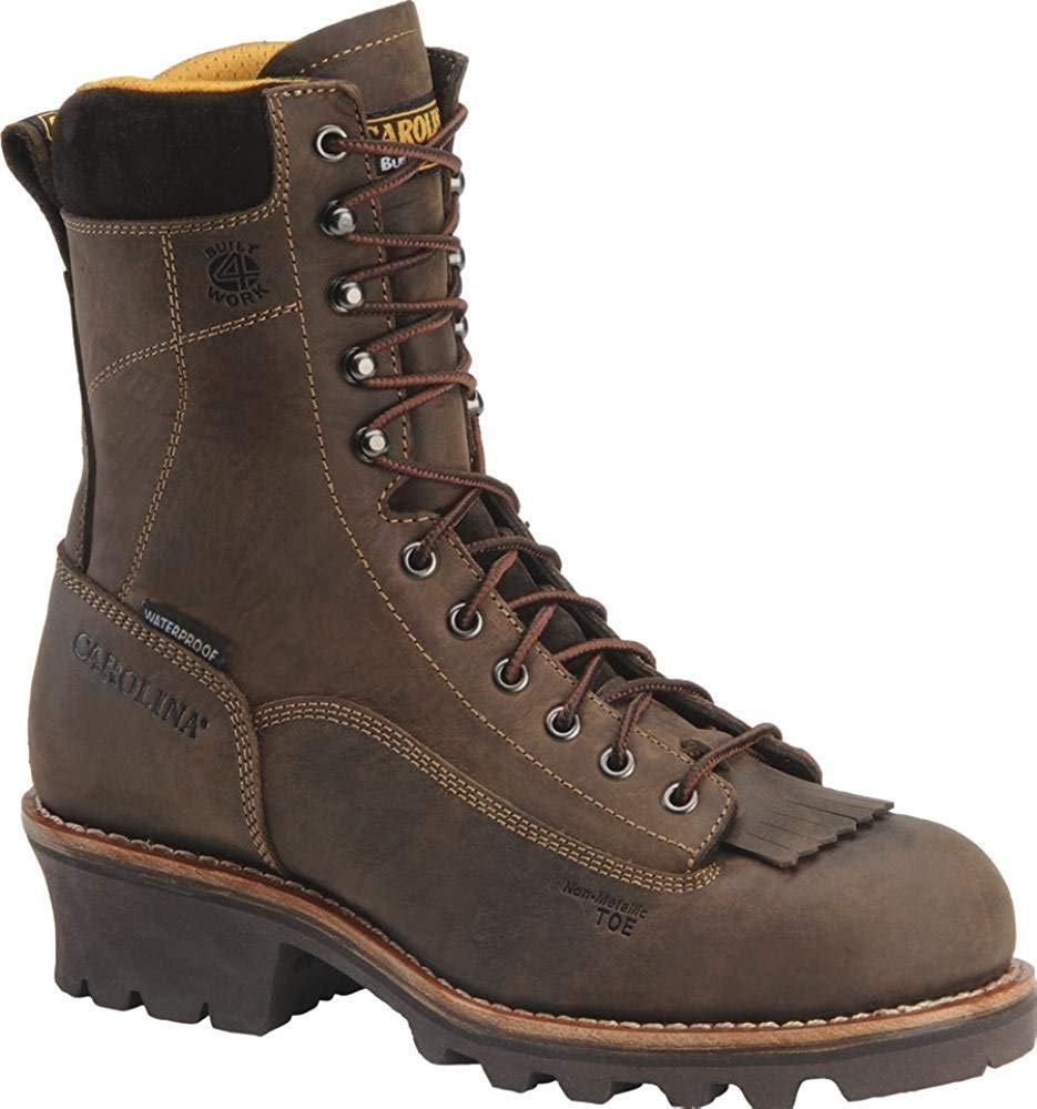 Carolina Boots CA7022 - 8 Inch Waterproof Logger Work Boots for Men | Durable & Comfortable for Construction, Hiking & Outdoor Work