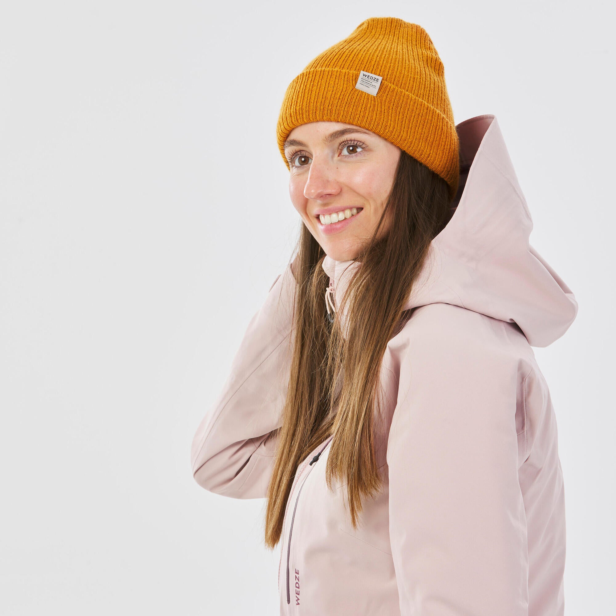 Wedze Fisherman Knit Beanie - Warm Winter Hat for Men & Women - Soft Acrylic Wool Blend - Perfect for Skiing, Hiking & Outdoor Activities