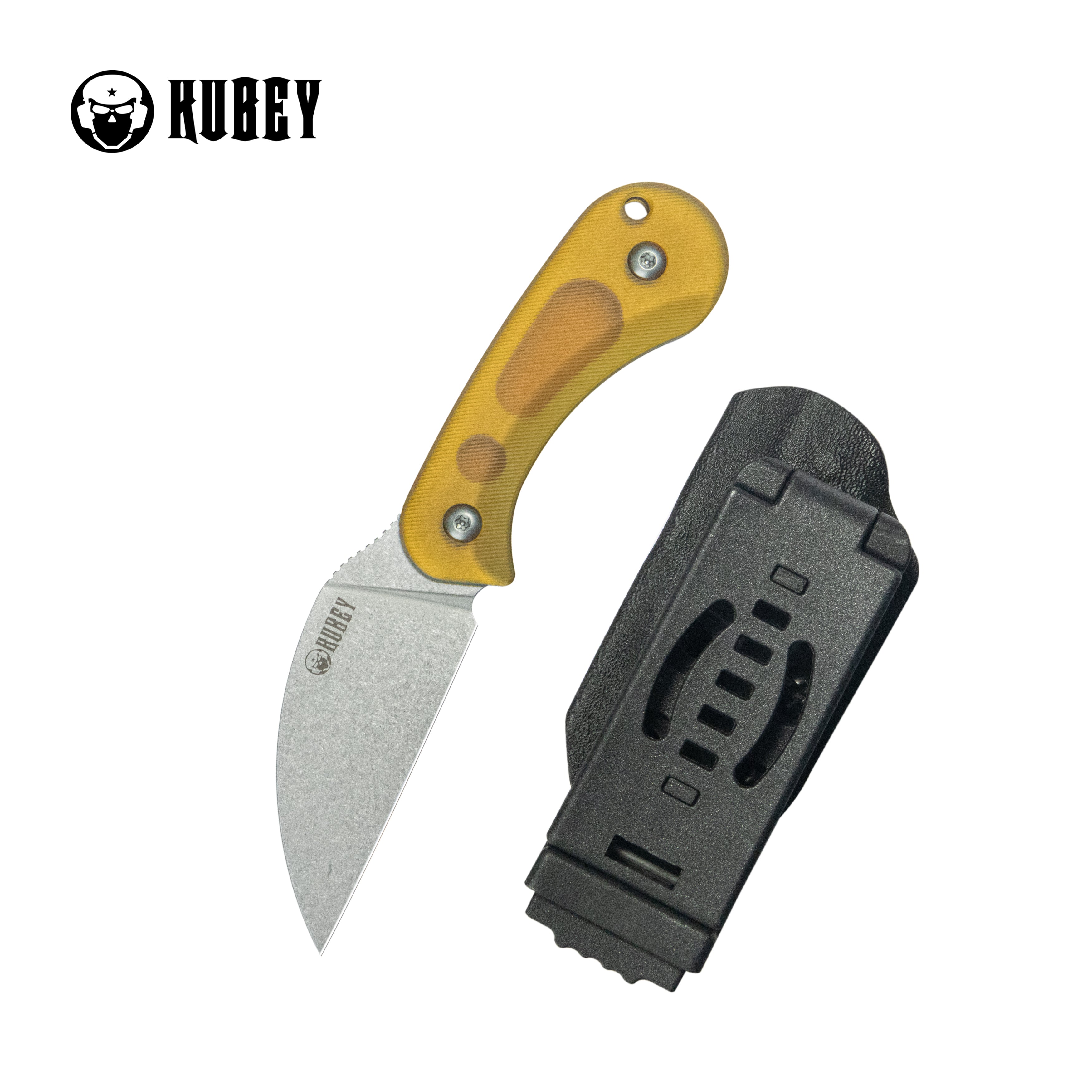 Kubey Pixie Fixed Blade Knife with Ultem Handle - 2.36