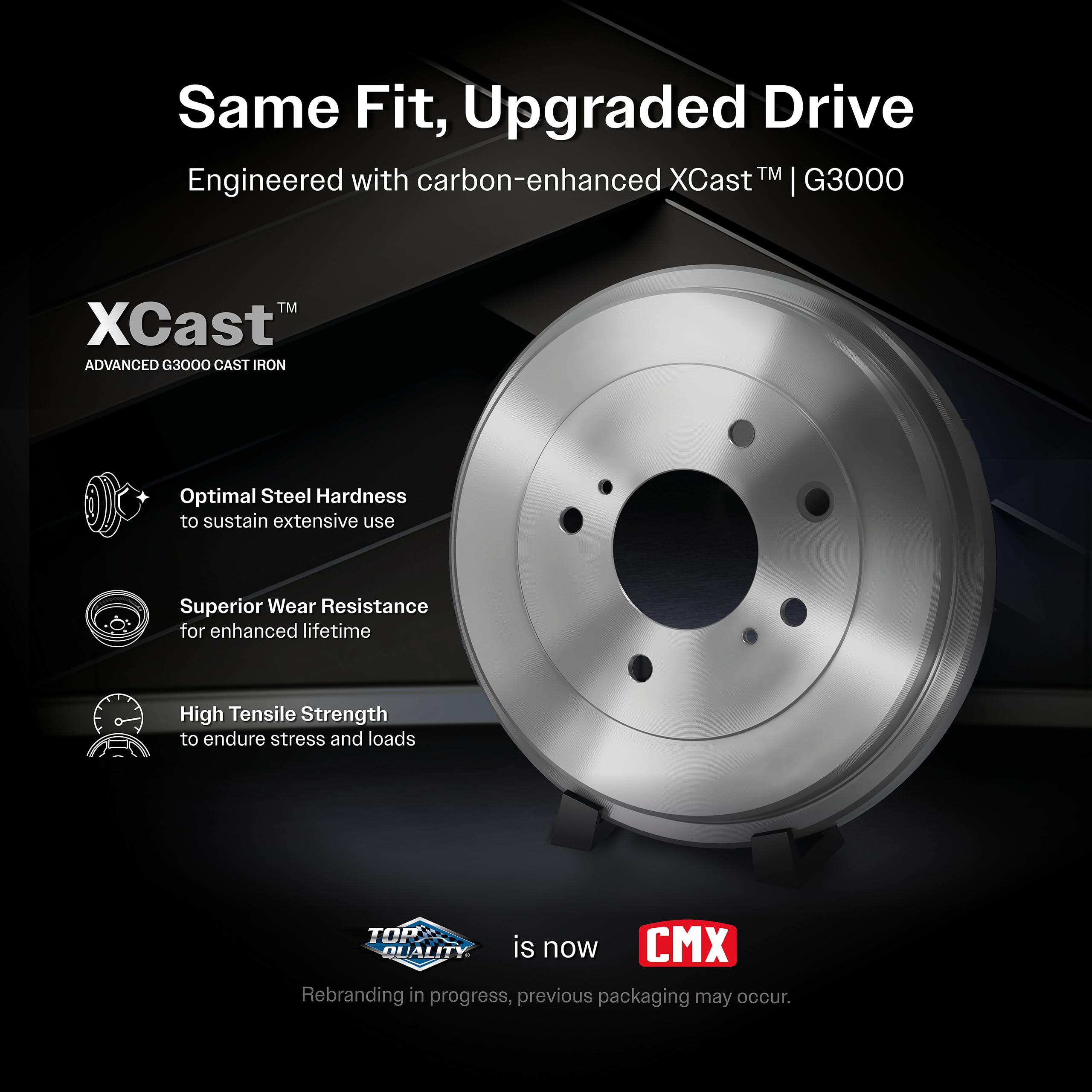 High-Performance CMX Front & Rear Disc Brake Rotors with Ceramic Pads & Drum Kit (7-Piece) - Compatible with Nissan Xterra, Frontier K8C-102348 - Perfect for Off-Roading, Daily Commuting & Heavy-Duty Towing