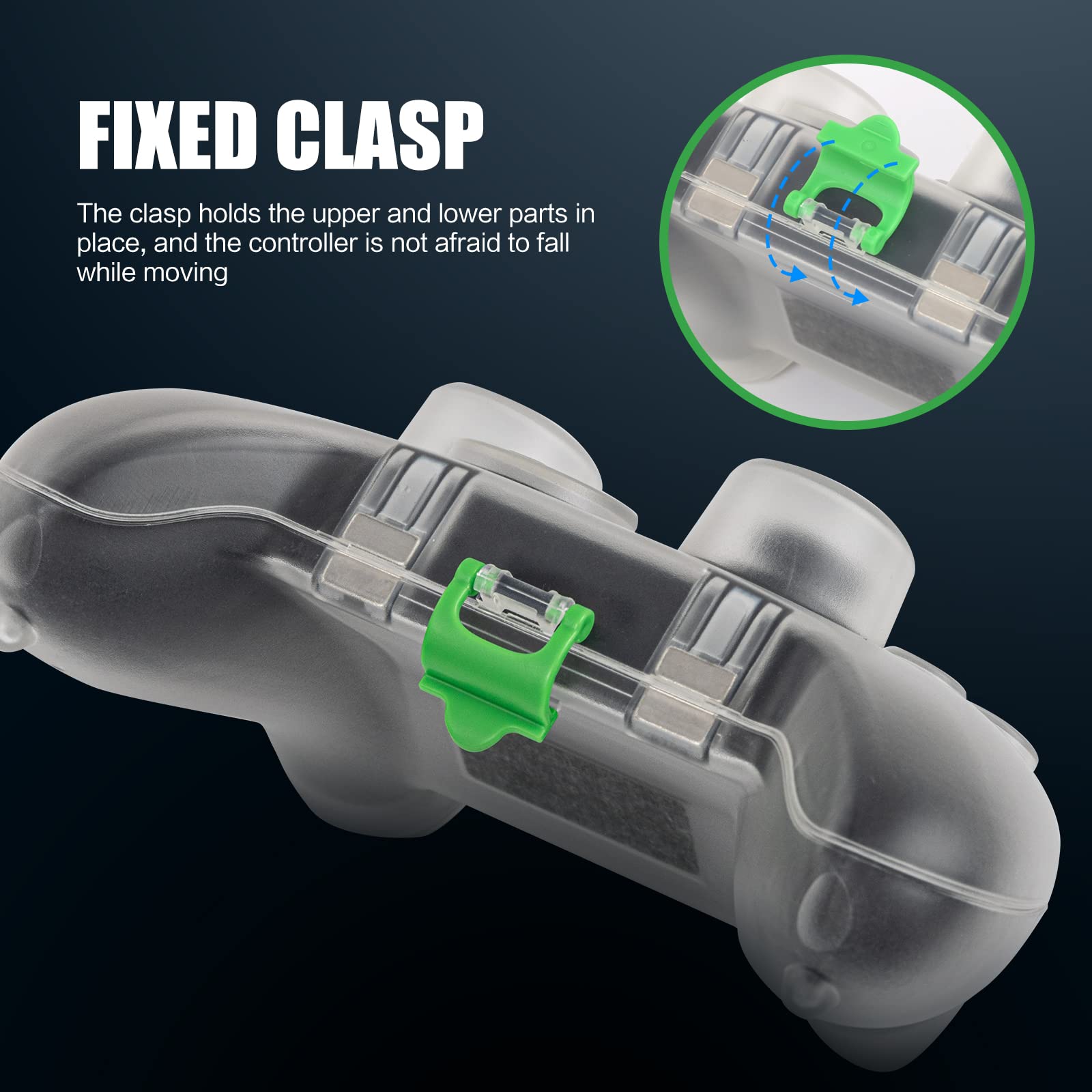 Xbox Series X/S Controller Case - Clear Hard Shell Storage Box for Gaming Accessories