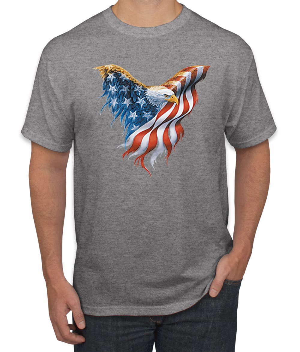 American Flag Eagle Patriotic Graphic T-Shirt for Men | USA Pride Americana Tee | Casual Wear & Independence Day Celebration