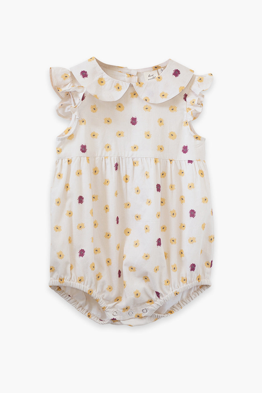Baby Girl Beet World Bubble Yellow Daisies Dress - Cute Floral Outfit for Toddler Girls - Perfect for Birthday Parties, Photo Shoots & Spring Outings