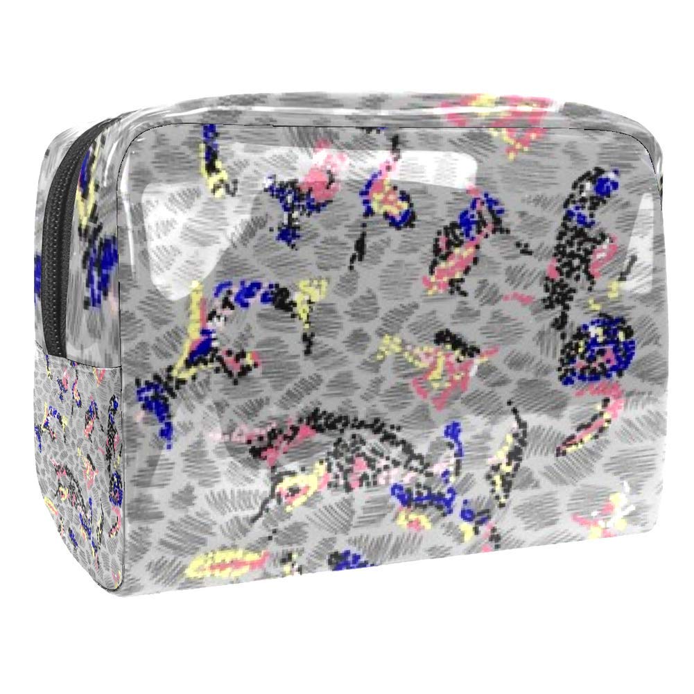 Portable Makeup Bag with Zipper - Travel Toiletry Organizer for Women, Waterproof Cosmetic Pouch with Multiple Pockets - Perfect for Travel, Gym, and Daily Storage | Compact & Stylish Design