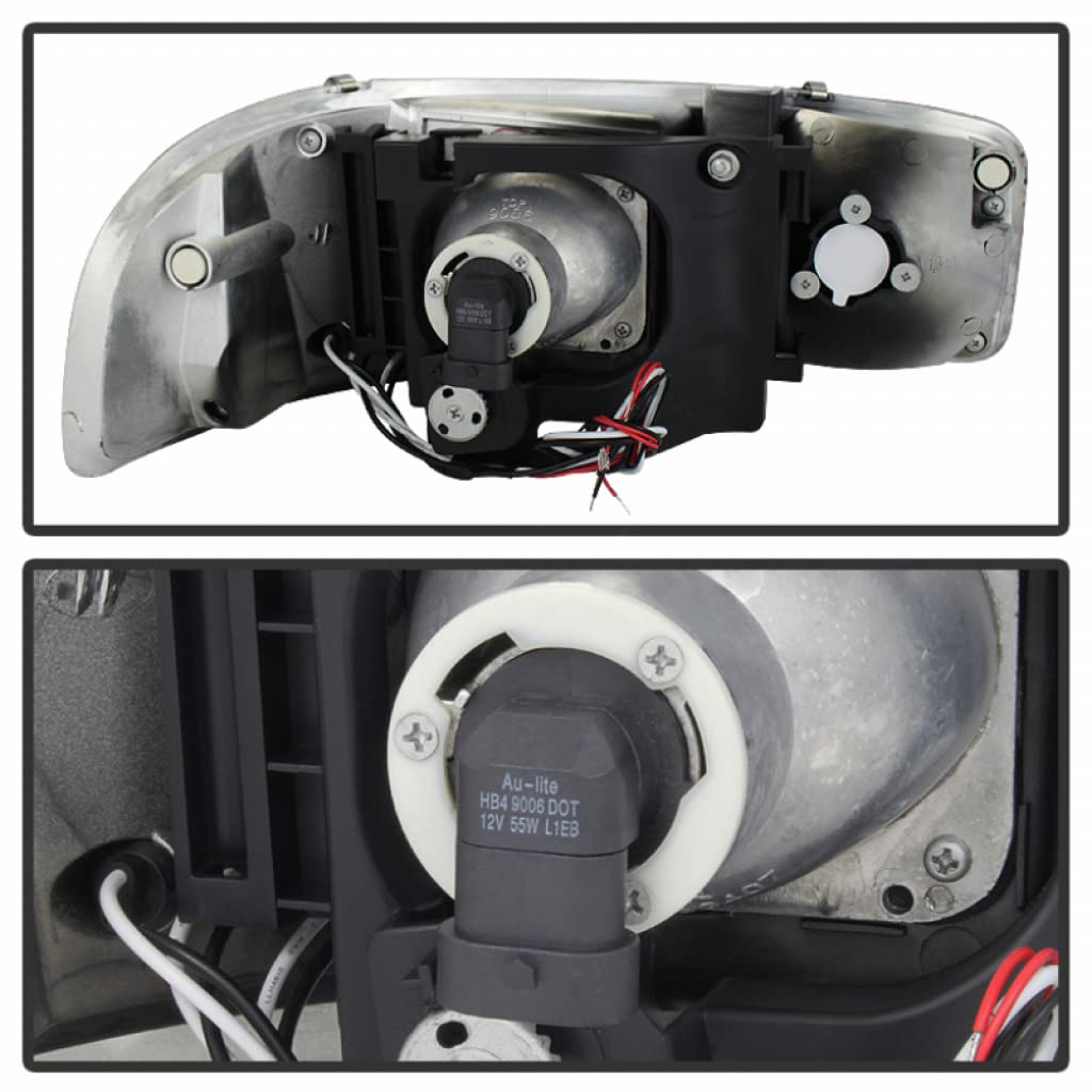2007 GMC Sierra 1500/3500 Classic LED Projector Headlights Pair - Chrome Housing, High Performance Lighting | Perfect for Night Driving & Off-Road Adventures | Spyder Auto Part #5009364