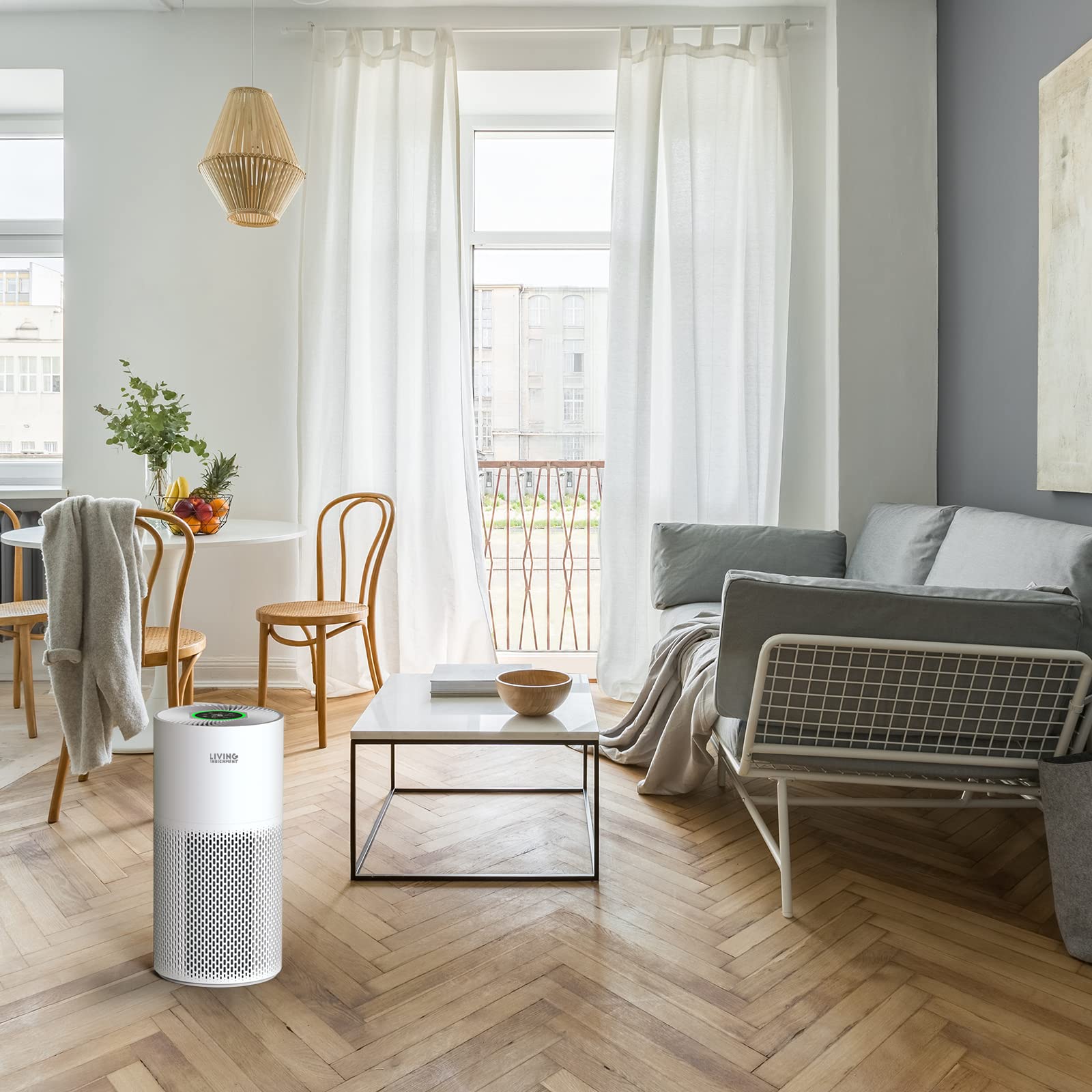 Living Enrichment H13 True HEPA Air Purifier for Large Bedroom & Home - Pet Hair & Dander Remover, Allergies & Odor Eliminator, Ozone-Free, 29dB Ultra Quiet - Perfect for Allergy Sufferers & Pet Owners