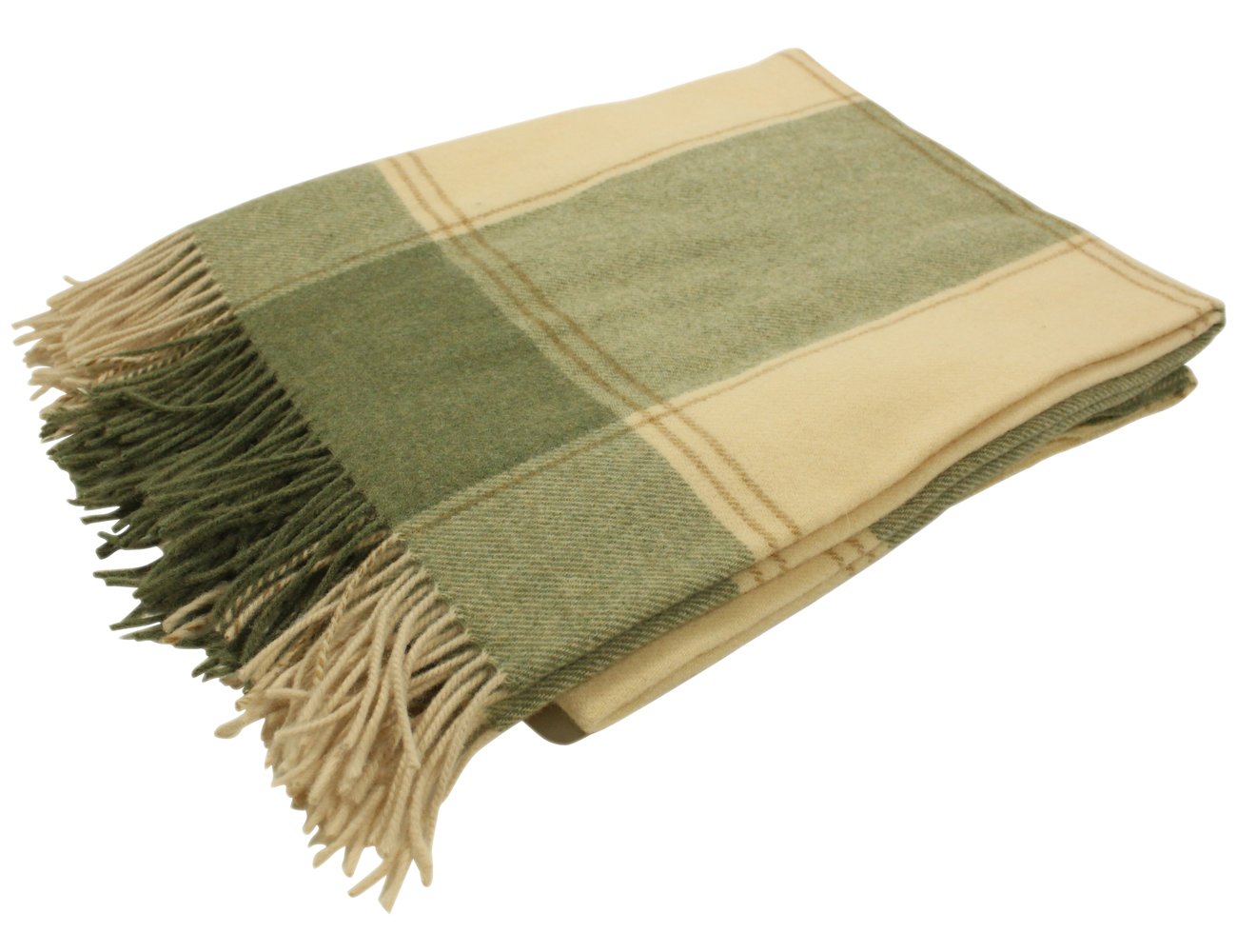 Premium 100% Lambswool Irish Tartan Blanket - 54
