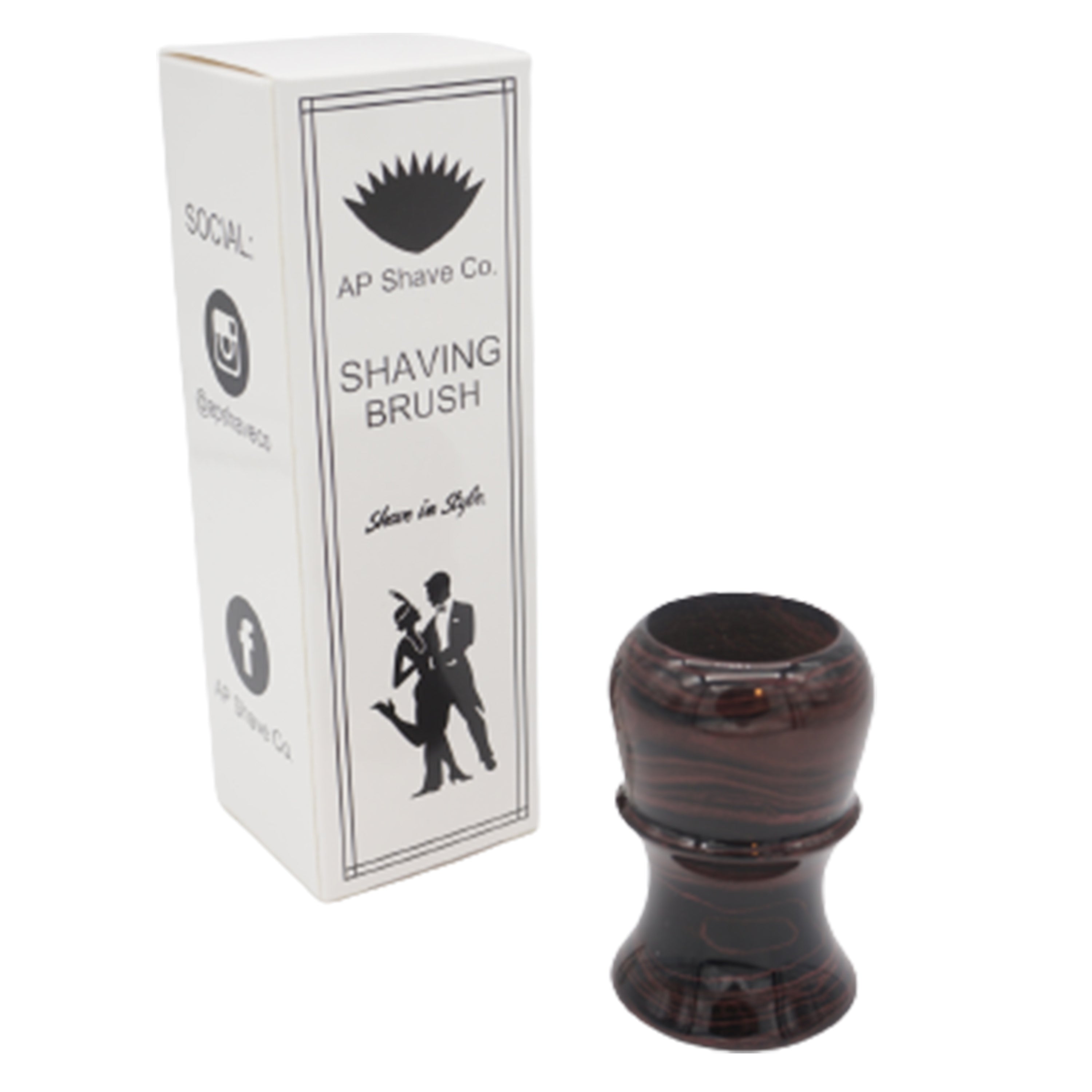 Premium Handmade Raspberry Ebonite Shaving Brush Handle - Compatible with 24mm & 26mm Knots - Perfect for Wet Shaving, Grooming Kits & Luxury Bathroom Essentials