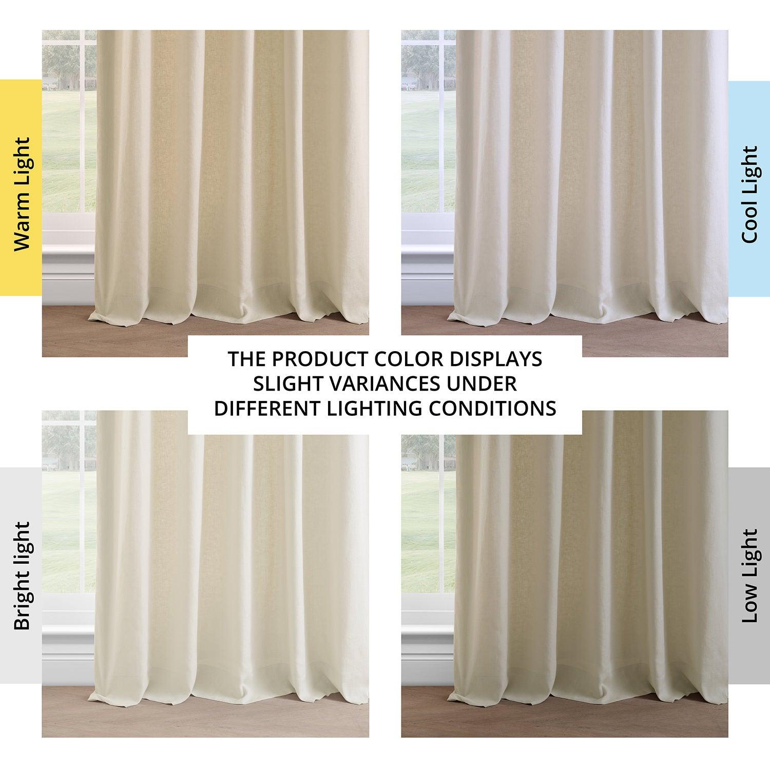Premium French Linen Blackout Curtains - Elegant Vintage Style for Bedroom & Living Room - Light Blocking Window Treatments for Better Sleep & Privacy