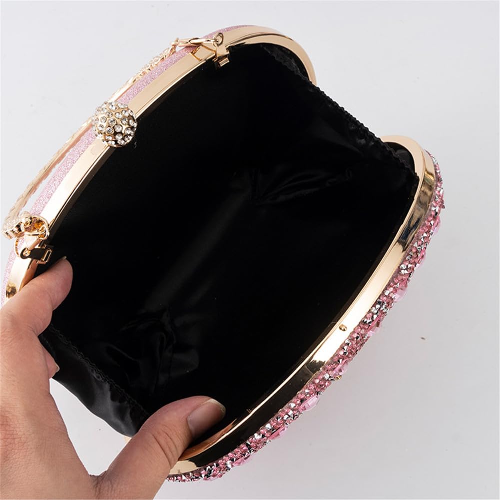 **Hixingo Women's Glitter Clutch Bag for Party Wedding Evening - Small Handbag Wristlet Purse with Wallet (Black, 21x13x5cm) - Perfect for Bridal, Prom, Cocktail & Formal Events**