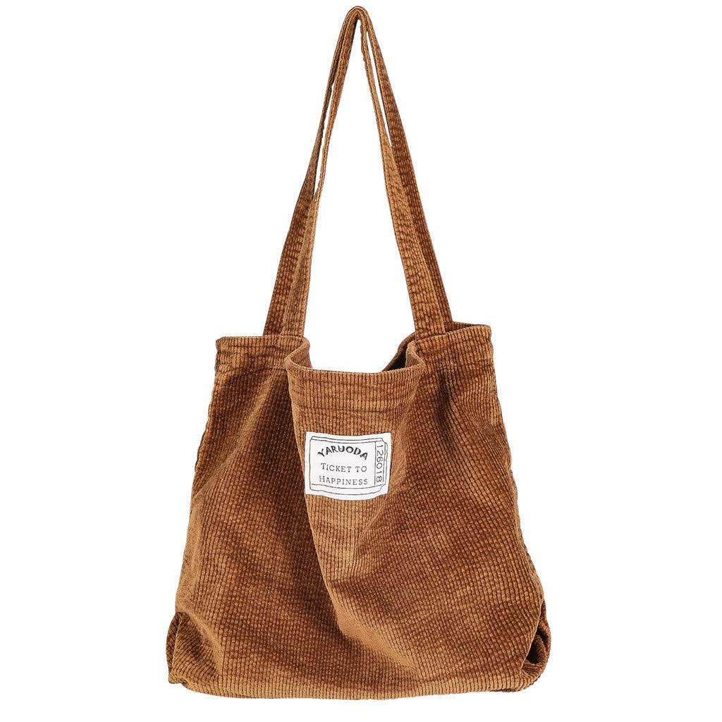 Stylish Women's Corduroy Shoulder Handbag - Casual Hobo Shopper Tote for Everyday Use | Perfect for Work, Shopping & Travel Accessories
