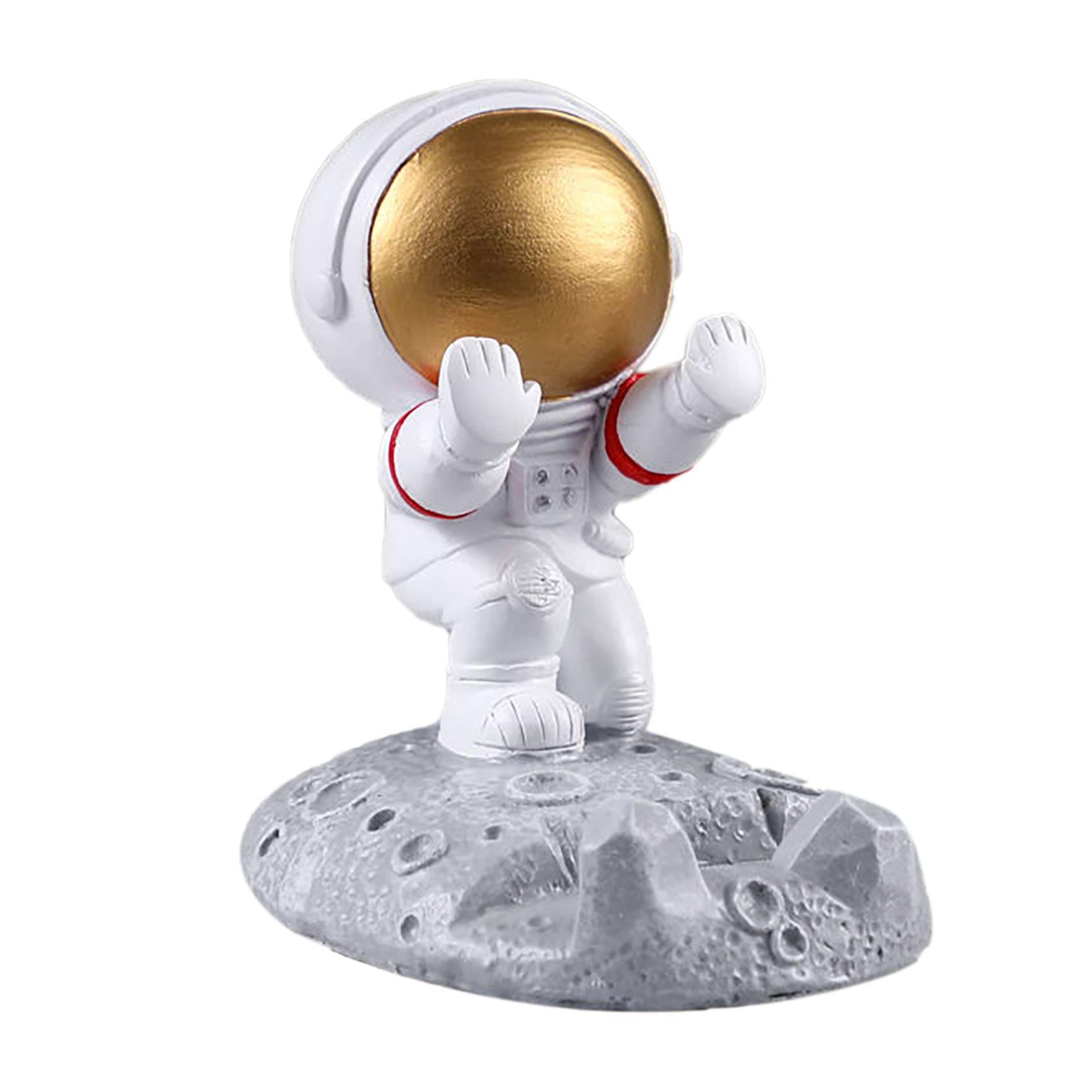 Creative Astronaut Phone Holder - Spaceman Cell Phone Stand for Desk, Home & Office - Cute & Funny Smartphone Bracket - Perfect Gift for Space Lovers & Tech Enthusiasts - Use for Video Calls, Watching Movies & Hands-Free Browsing