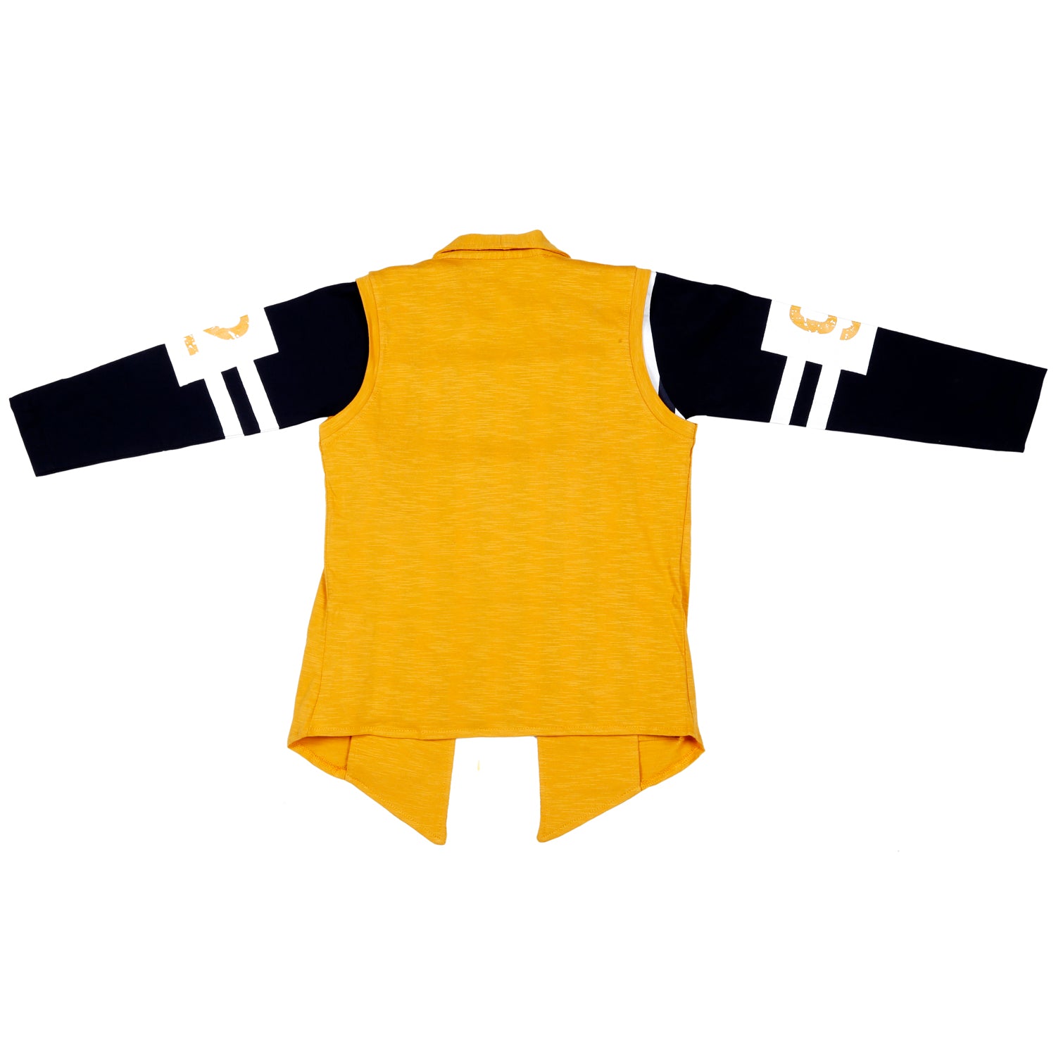 Stylish Mustard Sporty Shrug & T-Shirt Set - Trendy Athletic Wear for Women - Perfect for Gym, Yoga, and Casual Outfits