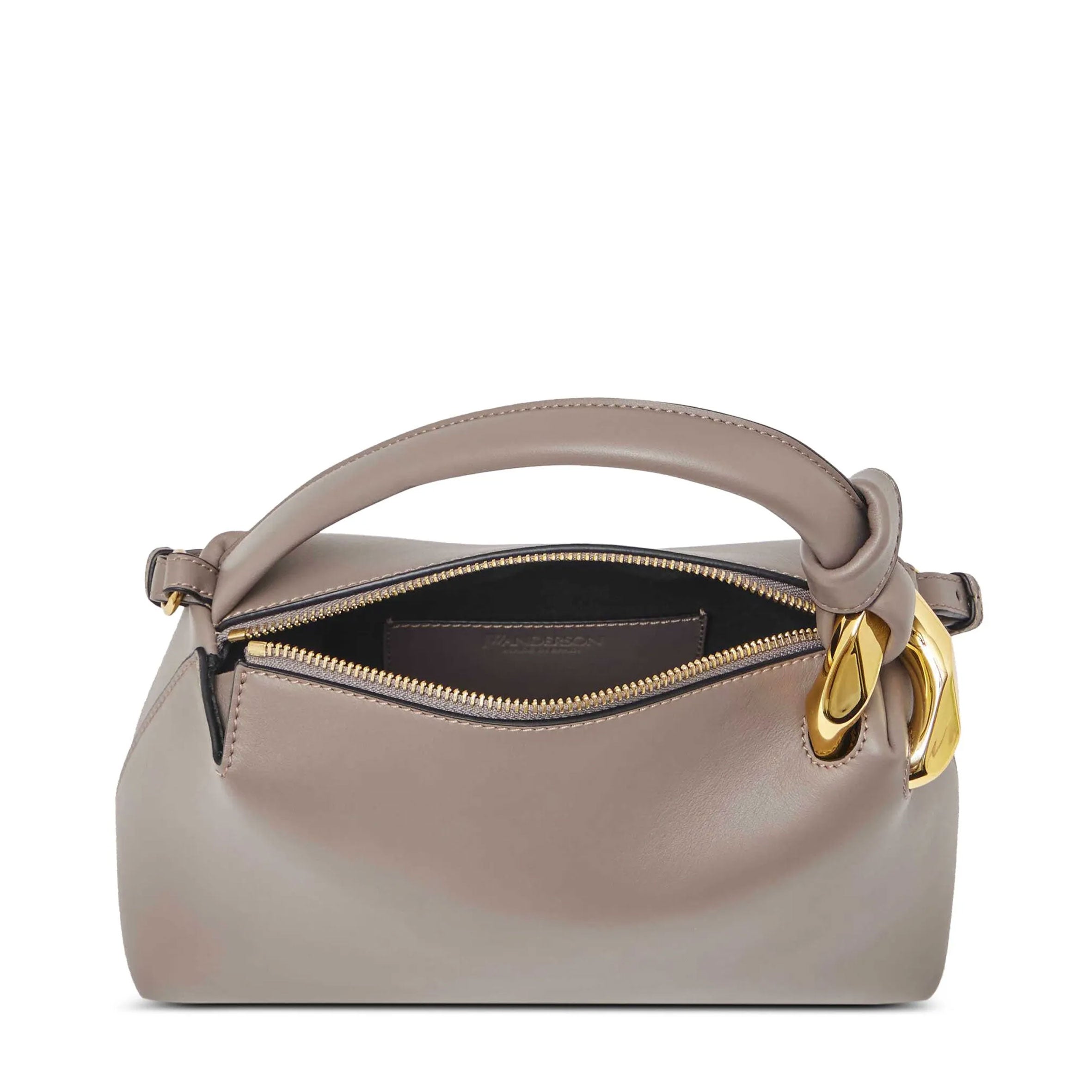 Compact Taupe Corner Bag - Stylish & Functional Small Storage Organizer for Home, Office, or Travel Accessories