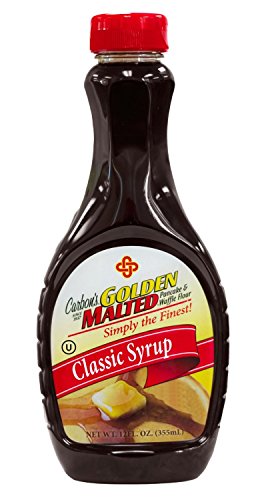 Carbon's Golden Malted Classic Pancake Syrup - 12oz (Pack of 2) | Premium Breakfast Topping for Pancakes, Waffles & French Toast | Perfect for Family Brunch & Holiday Breakfast