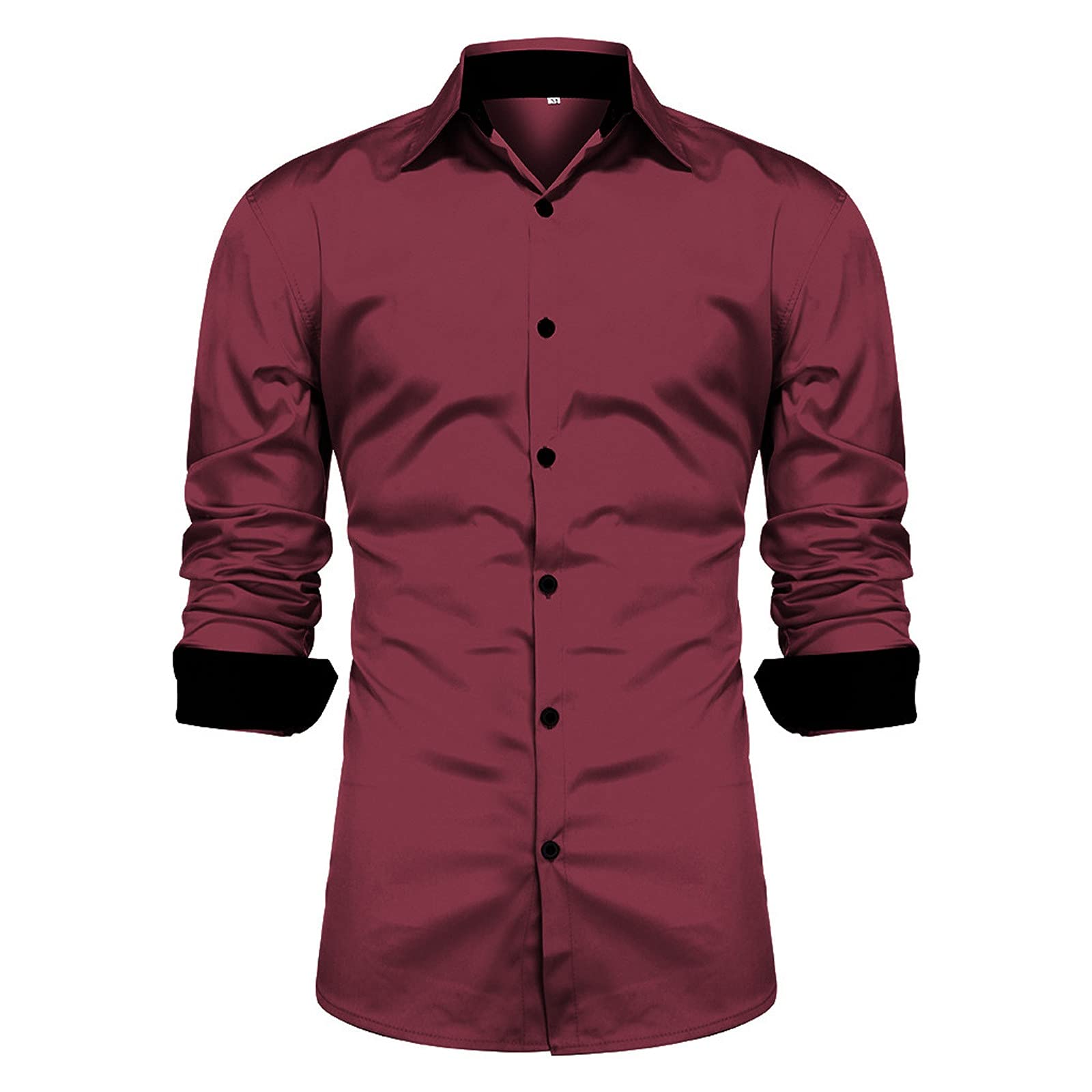 Men's Casual Button Down Dress Shirts - Long Sleeve Regular Fit Oxford Shirt for Work & Business | Western Style Formal Wear | Perfect for Office, Interviews & Special Occasions