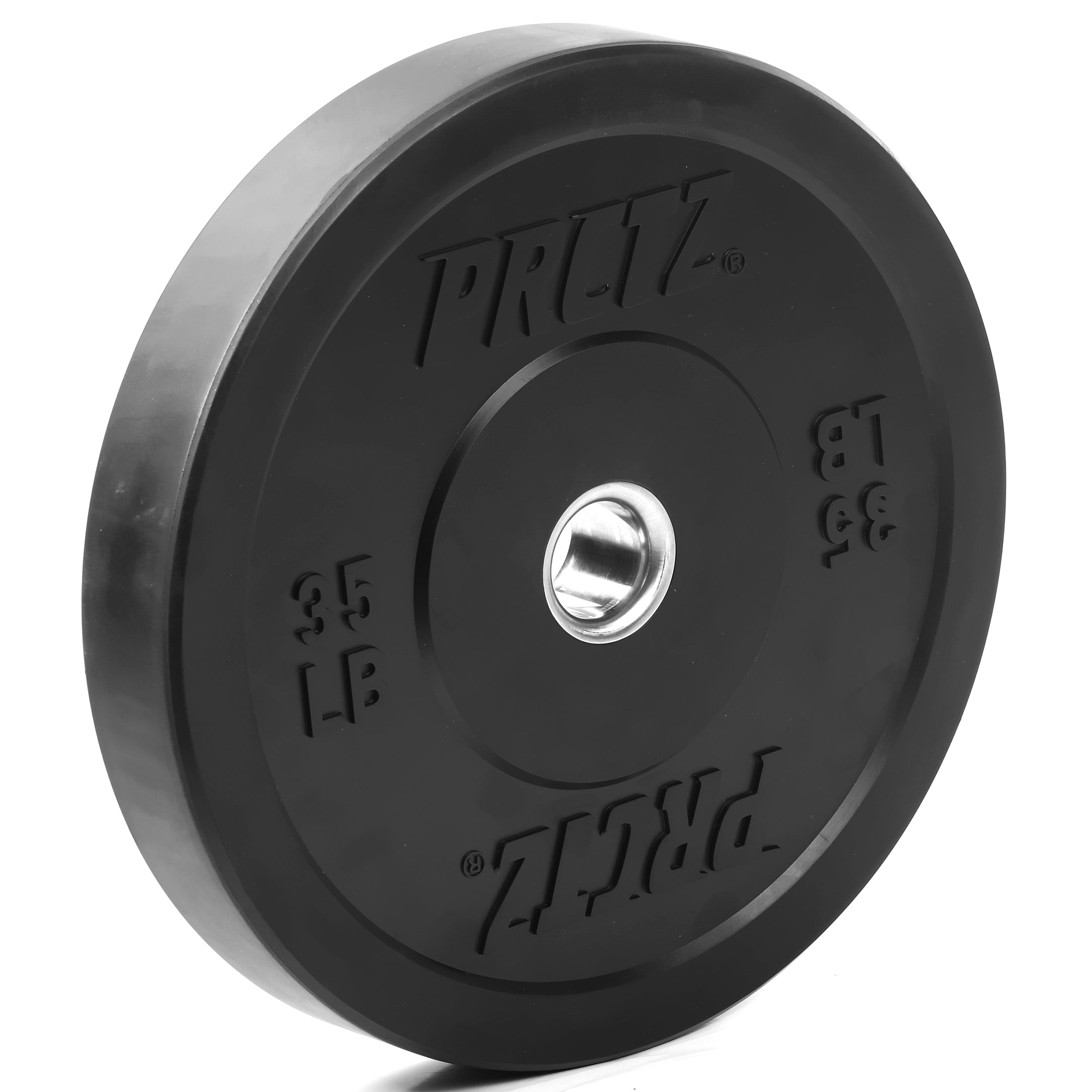 PRCTZ Olympic Bumper Weight Plates with Steel Insert - 10lb & 45lb Options for CrossFit, Powerlifting & Home Gym Workouts