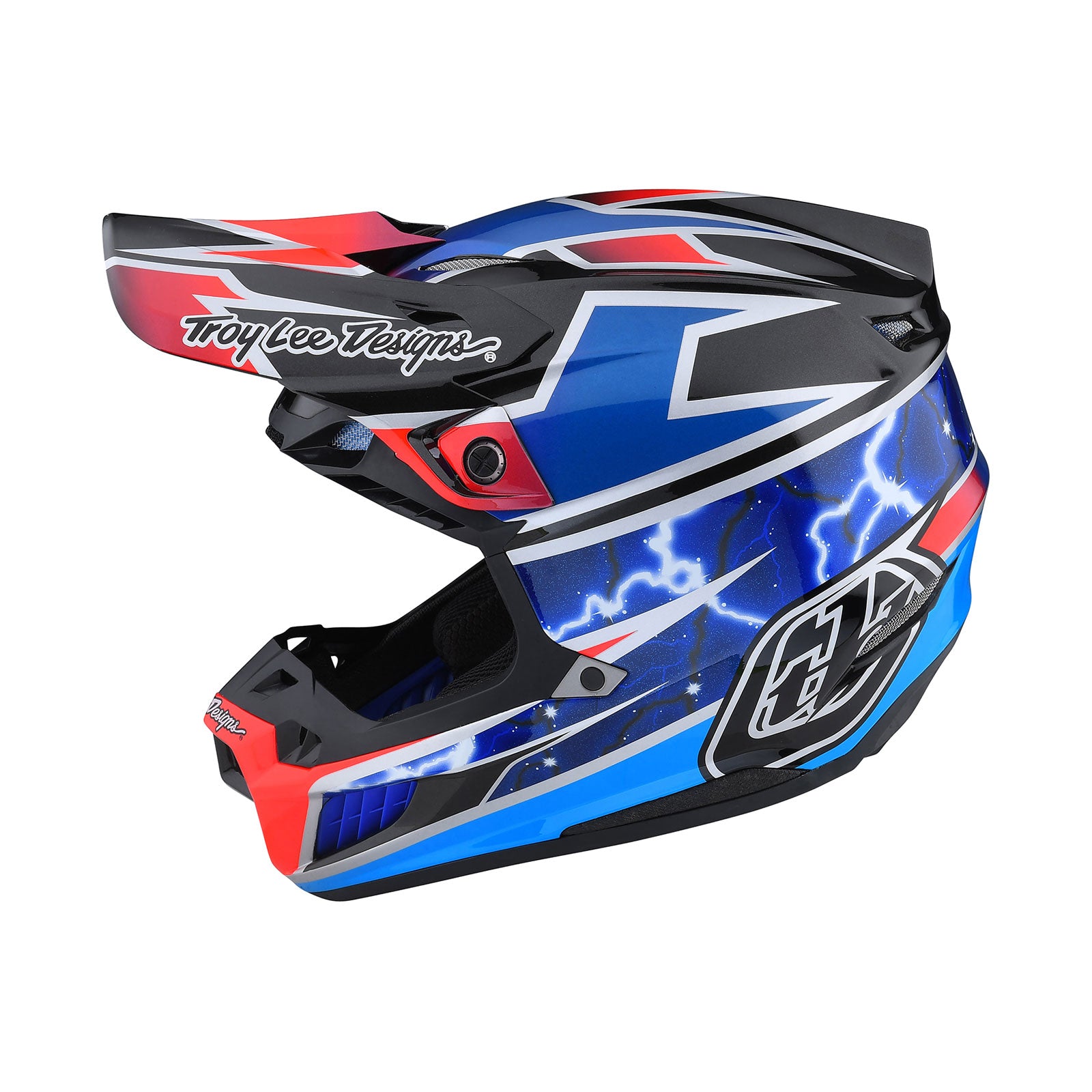 SE5 Composite Helmet - Lightning Blue Color - Lightweight & Durable Motorcycle Helmet for Men & Women - Perfect for Racing, Cruising & Urban Riding