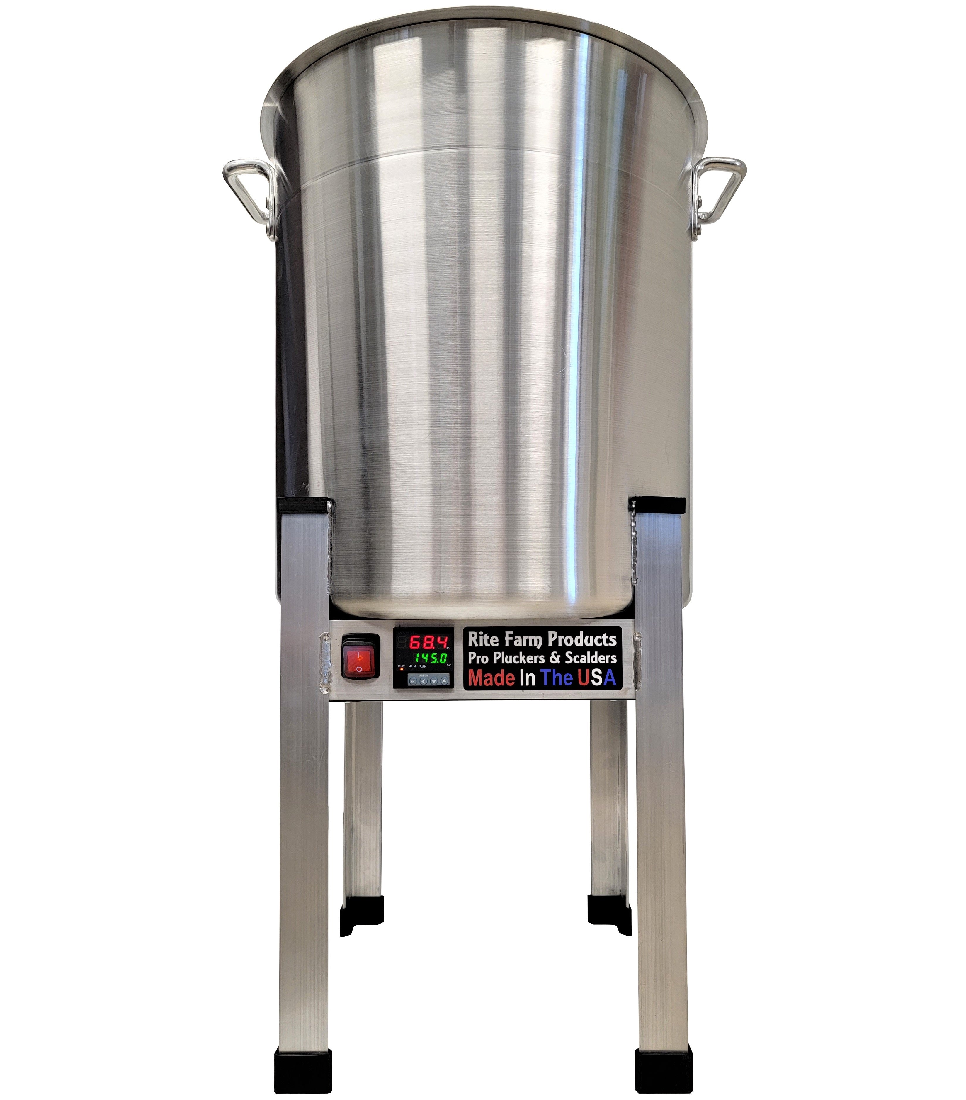 15 Gallon 240V 3000W Commercial Poultry Scalder for Chicken Processing - USDA Approved Made in USA - Perfect for Small Farms & Butcher Shops