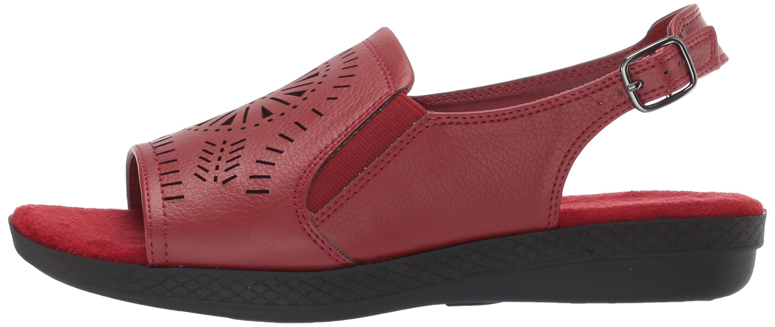 Easy Street Women's Rose Comfort Sandal with Cutouts - Breathable Summer Sandals for Women, Cushioned Arch Support, Lightweight Walking Shoes - Perfect for Beach, Vacation & Casual Outings