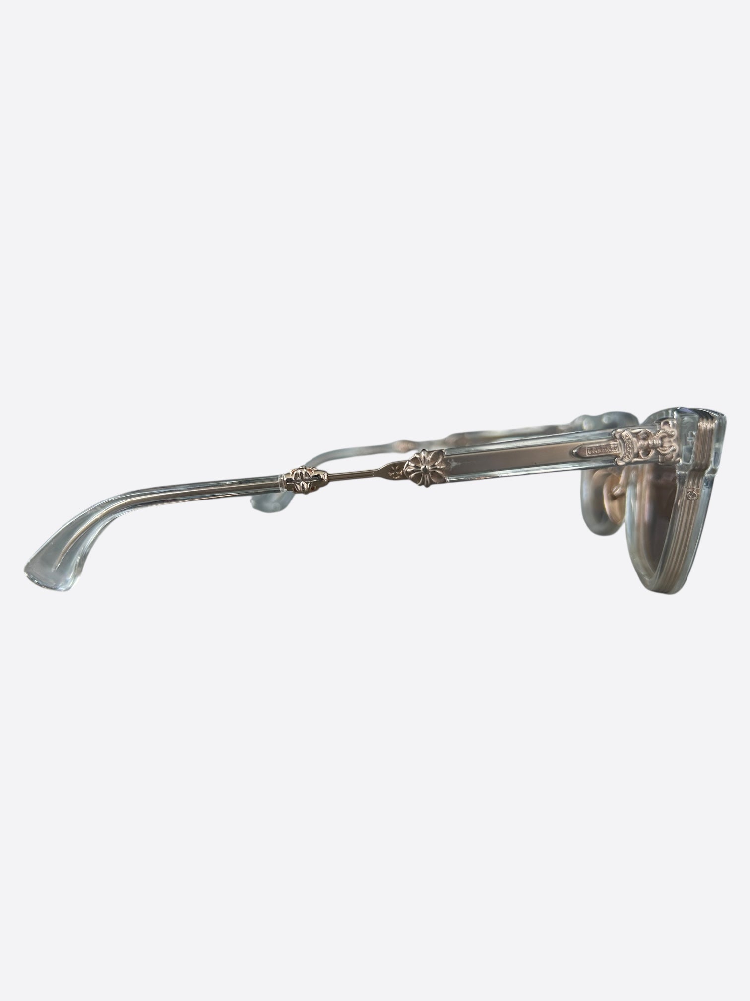 Chrome Hearts Clear Duck Butter Sunglasses - Stylish UV Protection for Outdoor Activities & Fashion