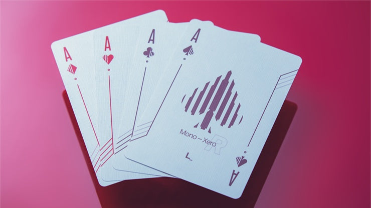 Premium Mono Xero R Playing Cards - Durable & Smooth Finish for Poker, Magic Tricks, and Card Games - Perfect for Casino Nights, Family Gatherings, and Professional Performances