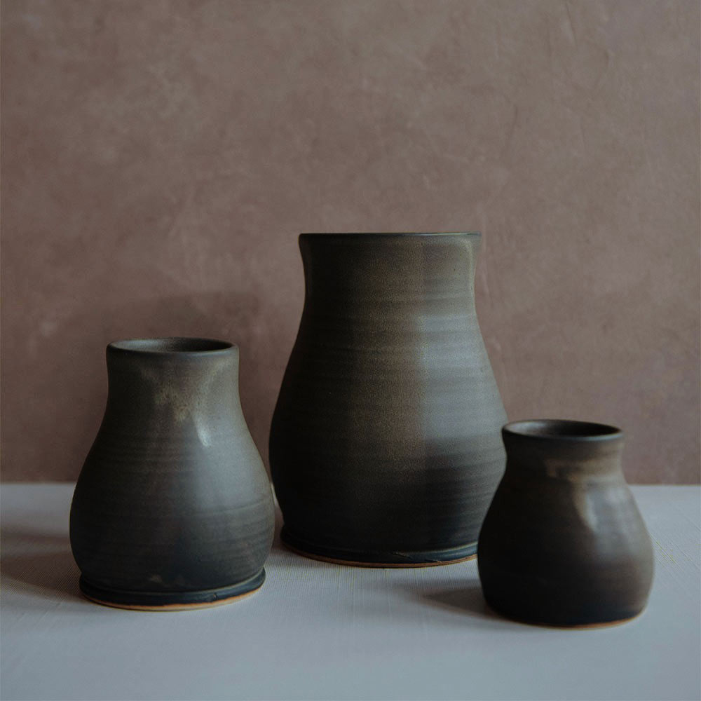 Ceramic Bloom Vase - Elegant Mocha Flower Vase for Home Decor, Wedding Centerpiece & Tabletop Display