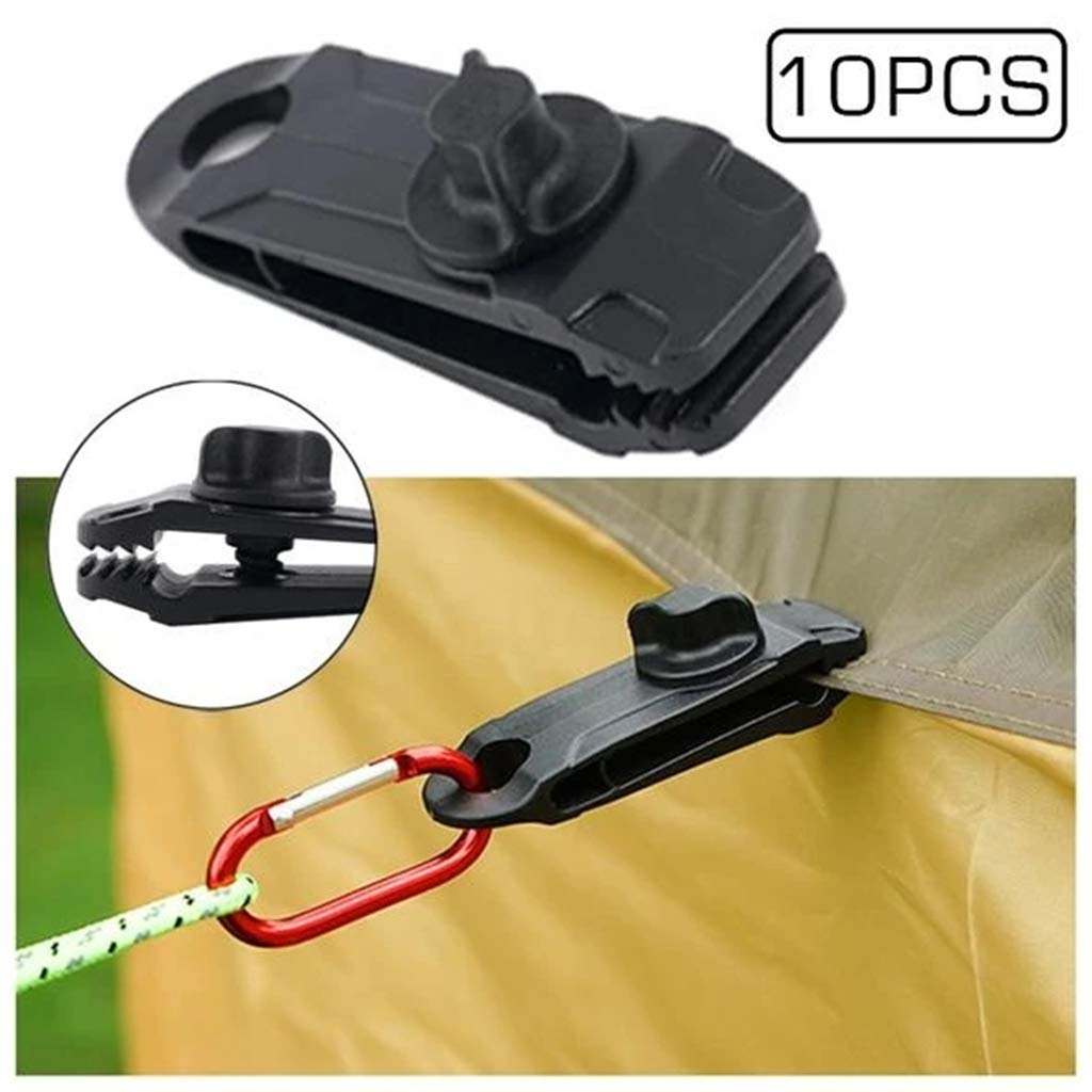 Heavy Duty Reusable Linoleum & Tarpaulin Clips with Screws - Durable Fasteners for Camping Tents, Boat Covers, and Outdoor Tarps