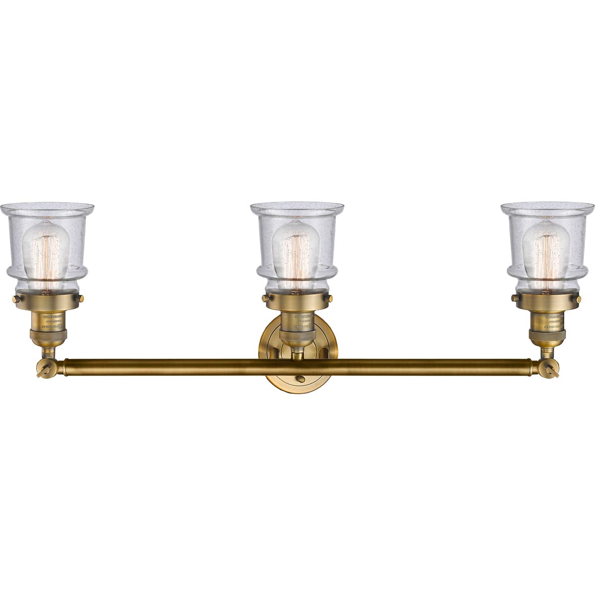 Franklin Restoration Collection 205-BB-G184S-LED Brushed Brass LED Bathroom Vanity Mirror - Perfect for Modern Bathrooms & Spa-Like Retreats