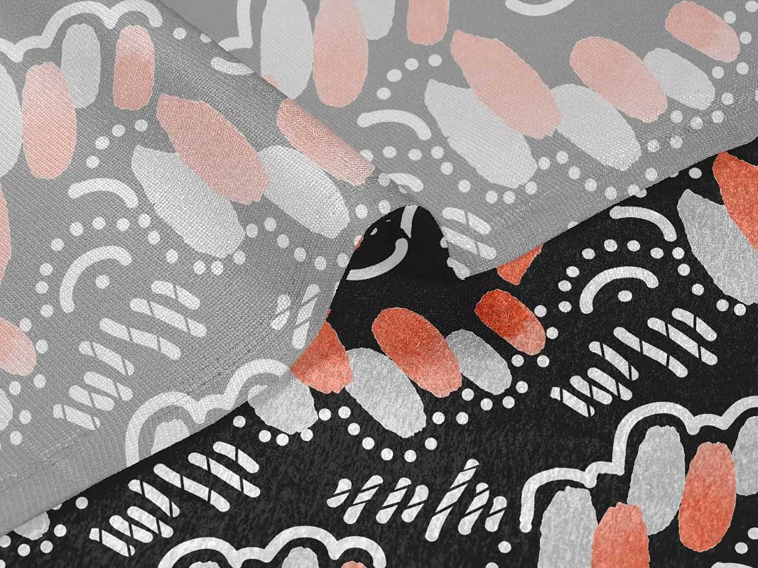 oneOone Velvet Black Fabric - 58 Inch Wide Printed Sewing Material for DIY Clothing & Crafts | Soft Abstract Design for Dresses, Curtains, Home Decor