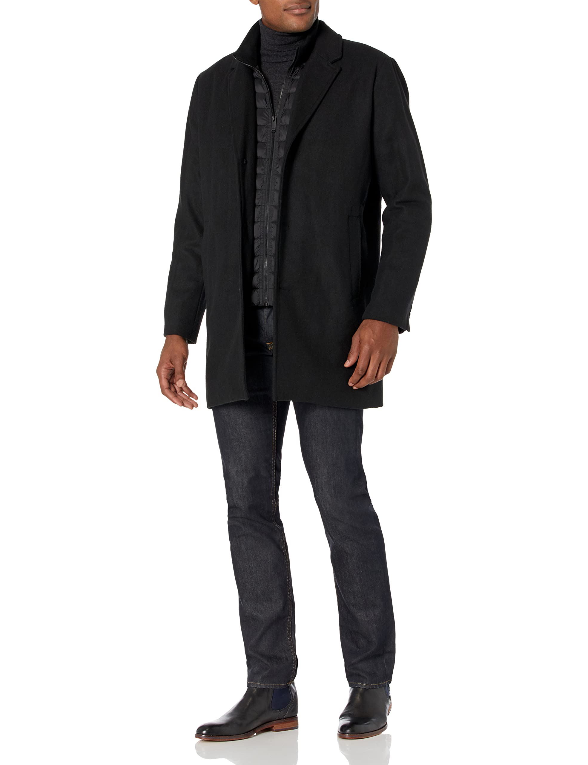 Dockers Men's Henry Wool Blend Top Coat - Classic Winter Overcoat for Business & Casual Wear (Regular, Big & Tall Sizes) | Perfect for Office, Weddings & Formal Events