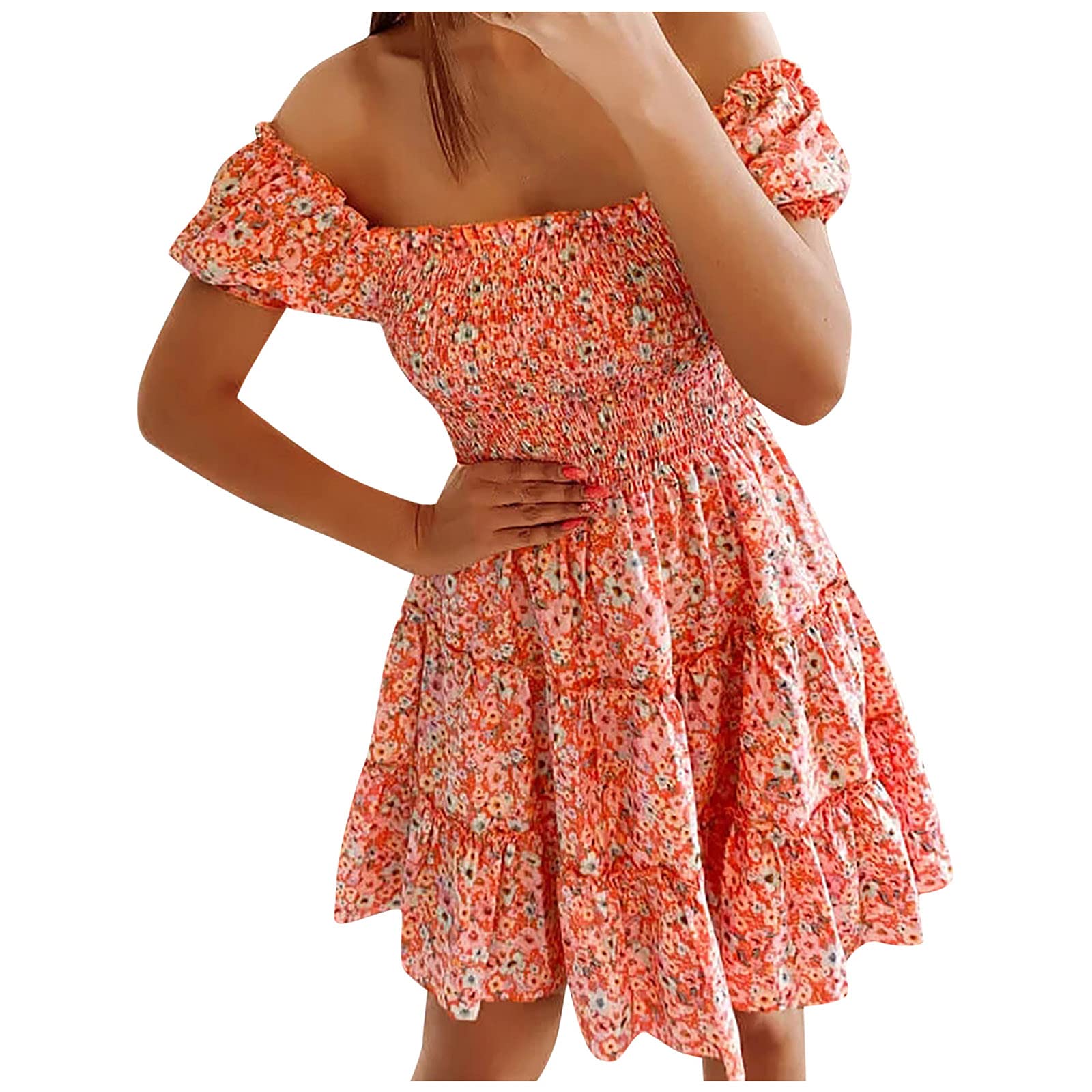 Women's Bodycon Summer Dress with Floral Print & Wrap Design - Perfect for Parties, Dates, and Night Out