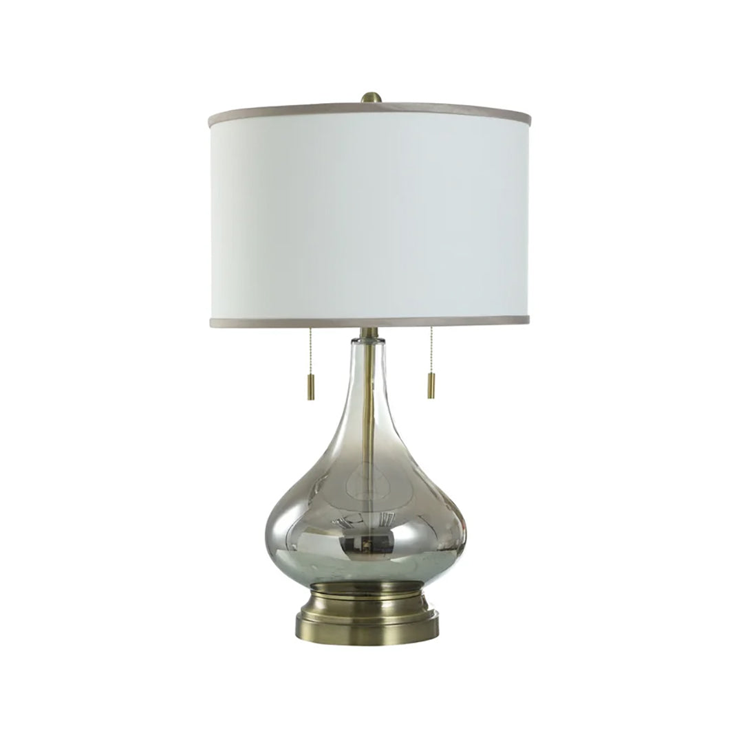 Ombre Glass Table Lamp - Modern Gradient Lighting for Bedroom, Living Room & Office Decor - Stylish Ambient Light for Home & Workspace