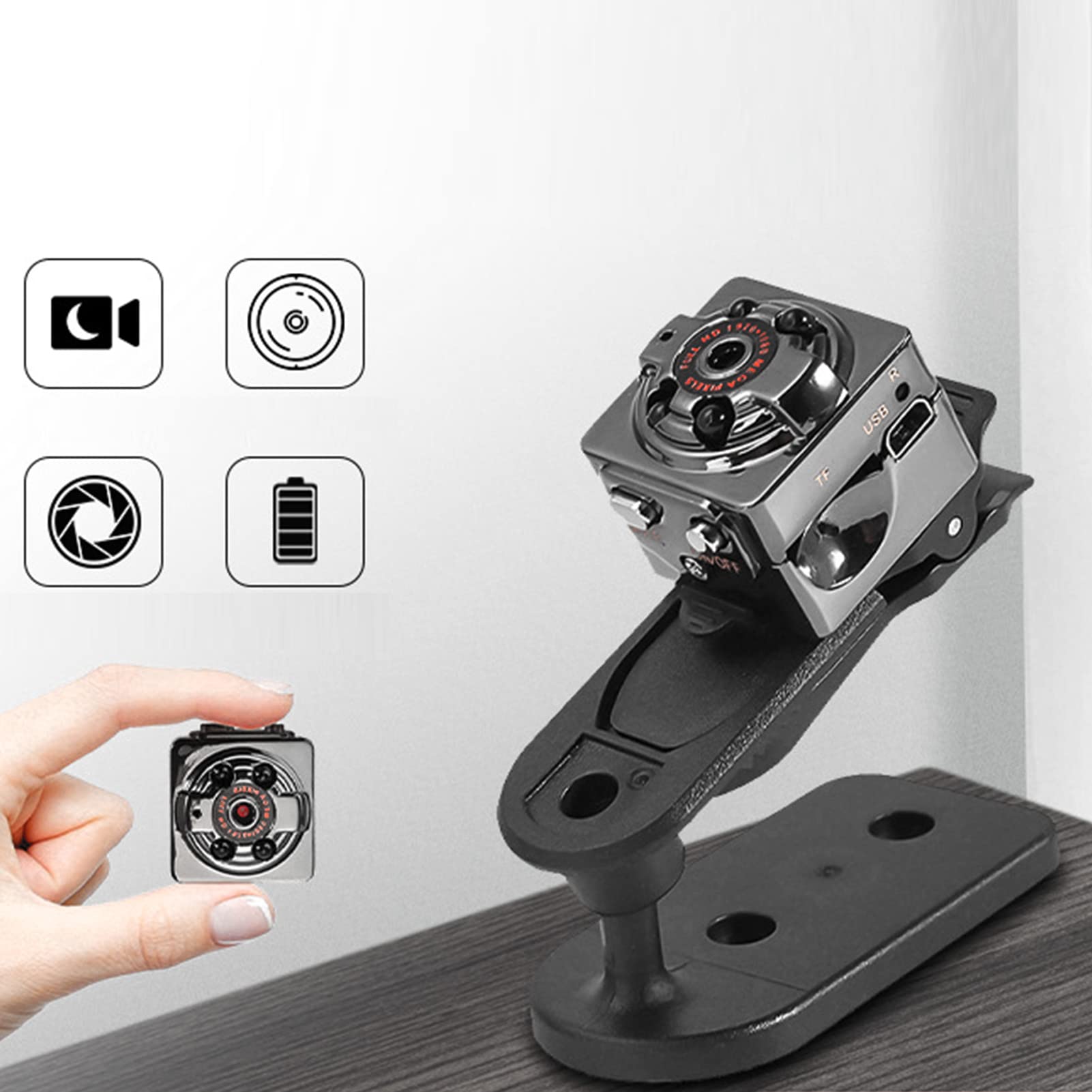 4K Sports Action Camera with Night Vision - Waterproof Compact HD Camera for Outdoor Adventures, Vlogging, Cycling, and Extreme Sports