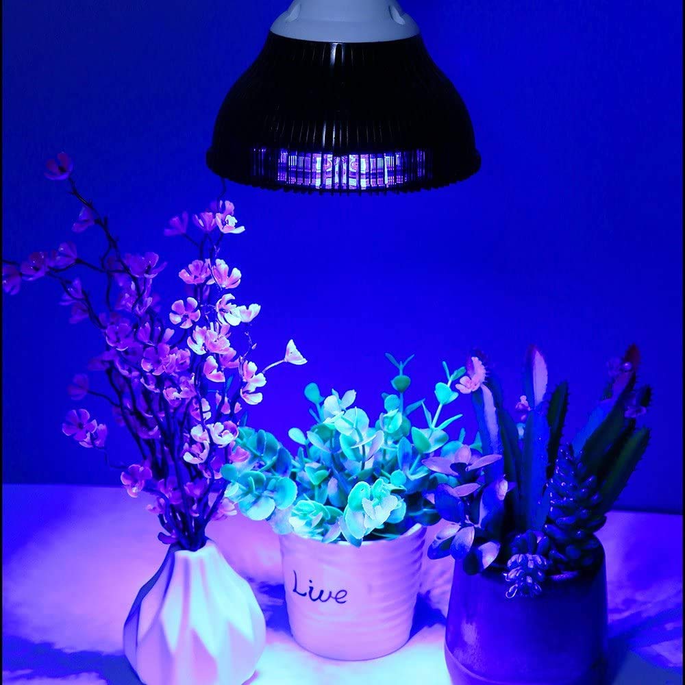 Antony 36W Blue LED Plant Grow Light Bulb - Full Spectrum E26 Grow Lamp for Greenhouse, Hydroponic, Bloom & Fruiting - Perfect for Indoor Gardening, Seed Starting & Plant Growth Enhancement