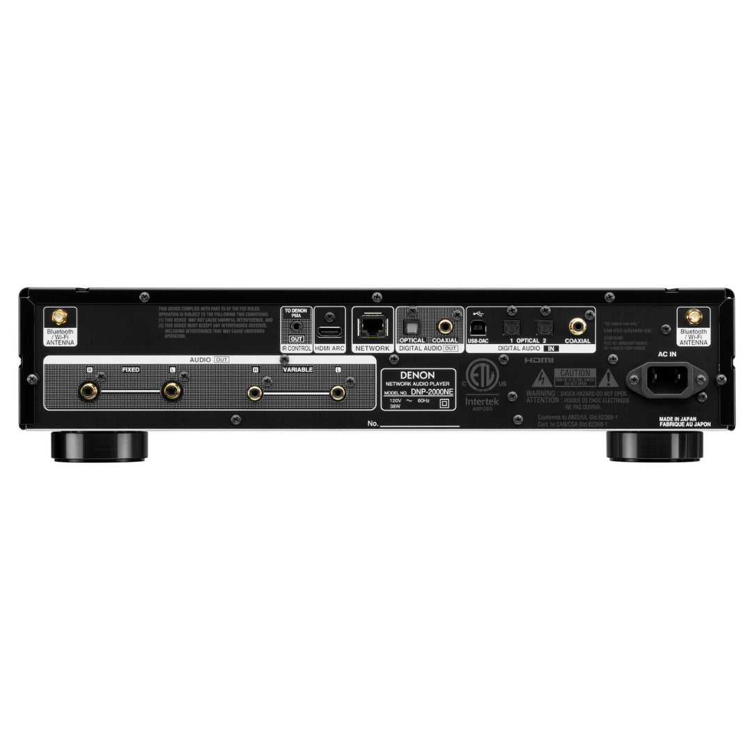 Denon DNP-2000NE Hi-Res Audio Network Streamer - Wireless Music Streaming for Home Theater & Audiophile Systems